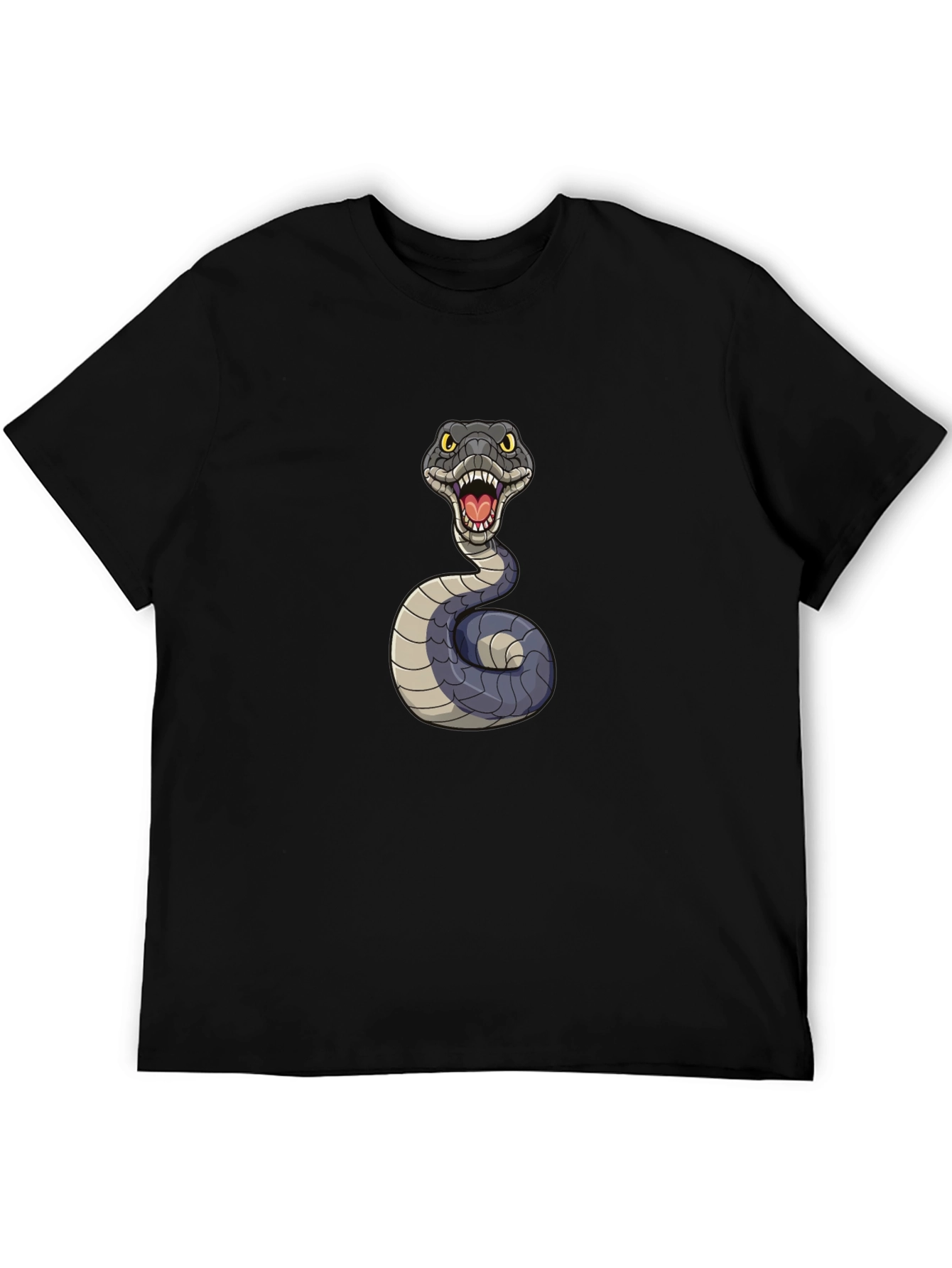 Black Snake Graphic Tee - Men's Black T-Shirt view 5