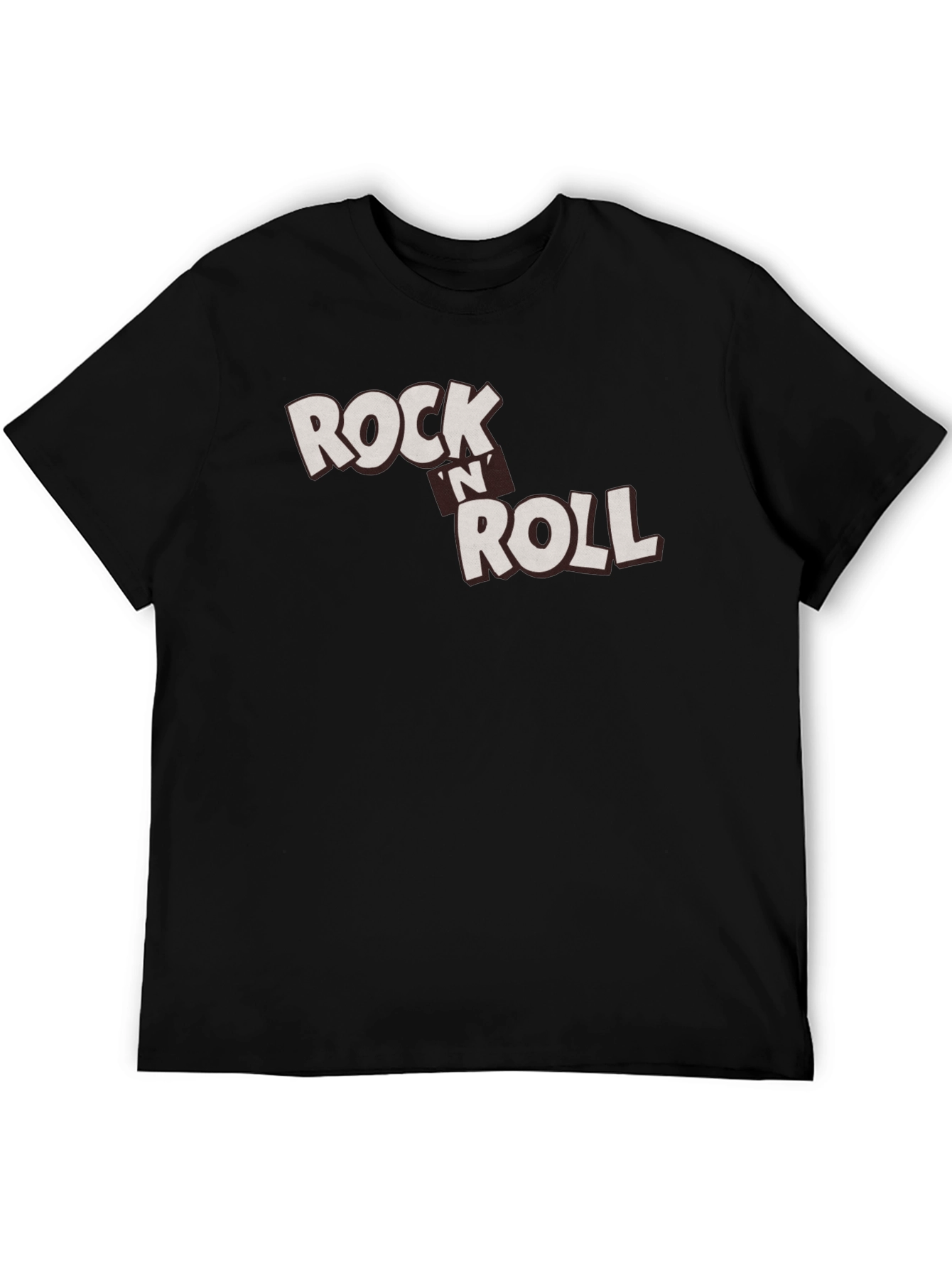 Black Rock 'n' Roll Graphic Black T-Shirt view 5