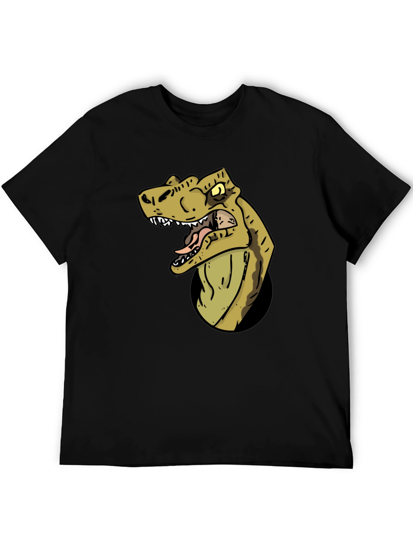 Black Dino T-Shirt - Graphic Dinosaur Tee view 5