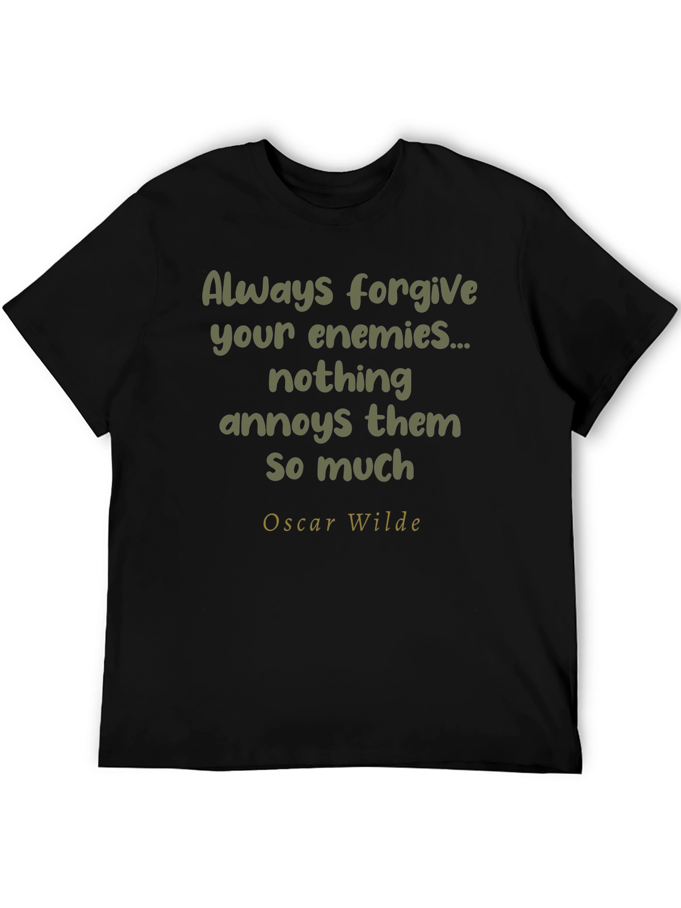Black Always Forgive Enemies Graphic T-Shirt view 5