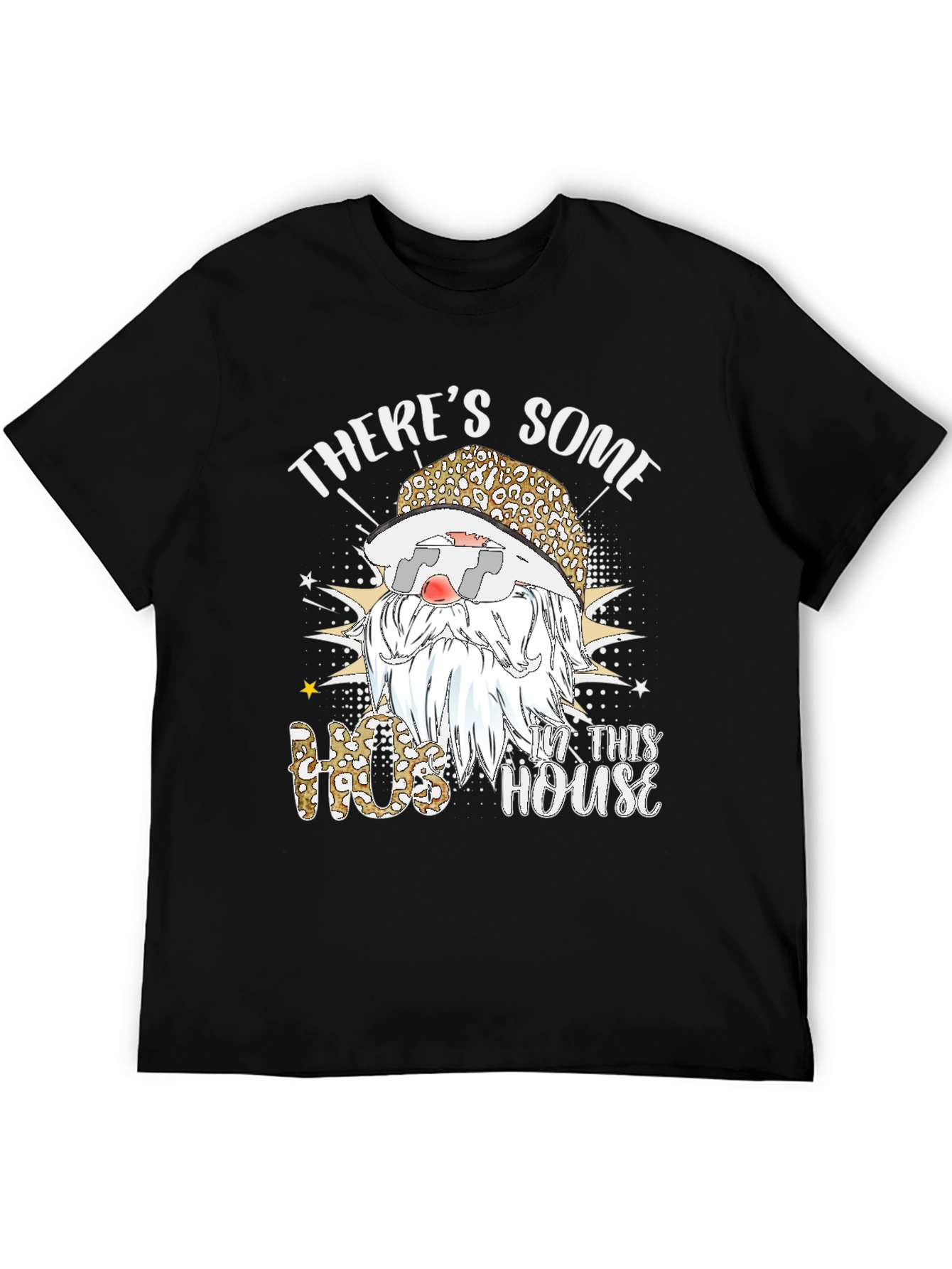 Black There's Some Hos In This House Graphic Tee view 5