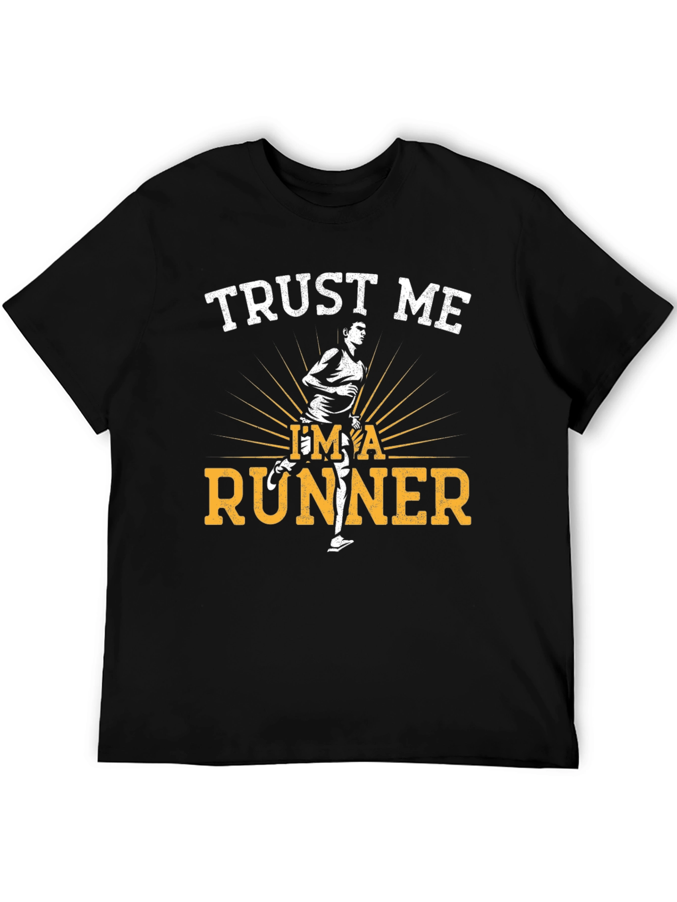 Black Trust Me I'm A Runner T-Shirt view 5