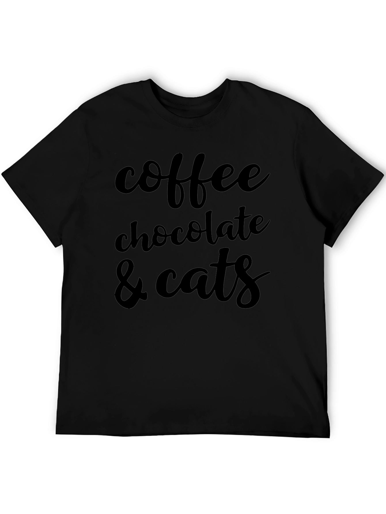 Black Coffee Chocolate Cats Graphic Tee view 5