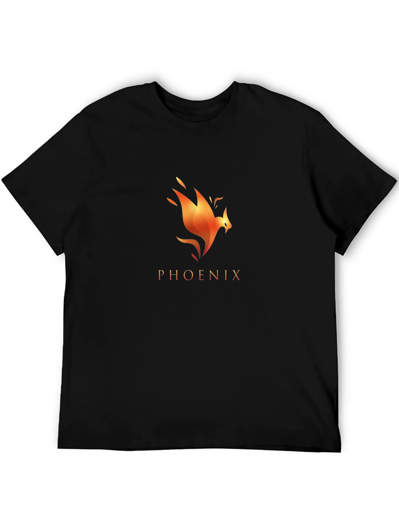 Black Phoenix Graphic Tee - Men's Black T-Shirt view 5