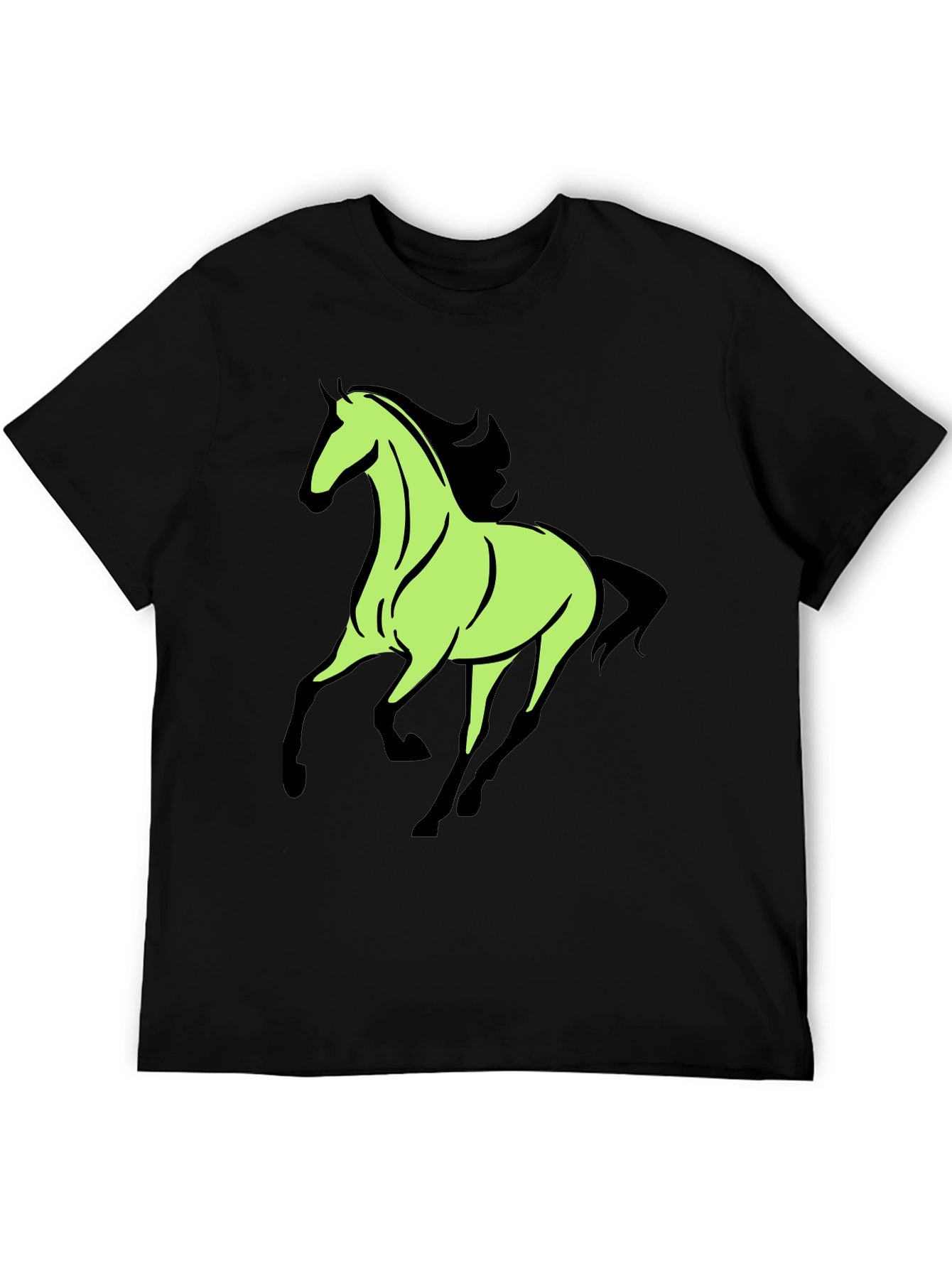 Black Horse Graphic Tee - Black view 5