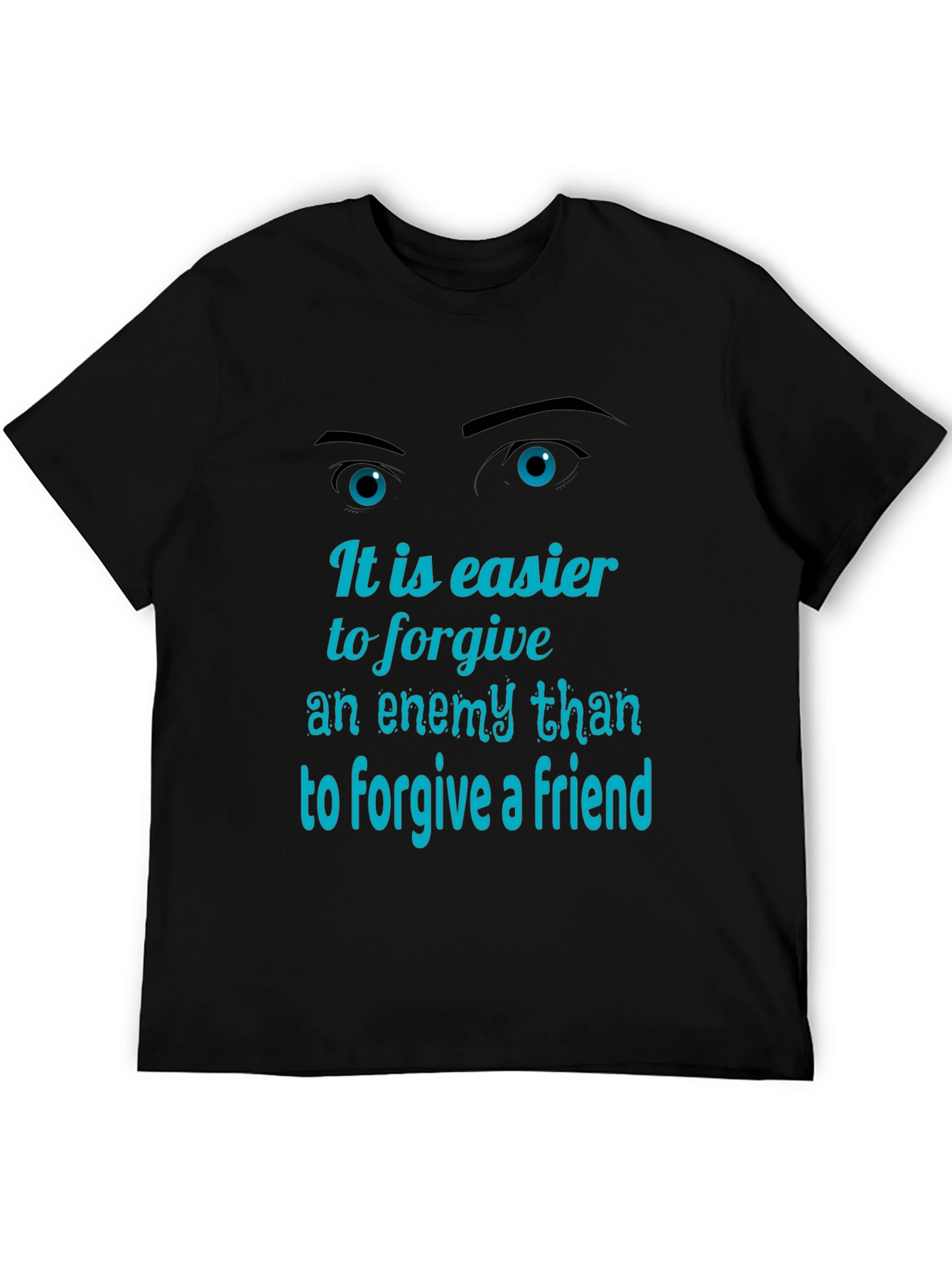 Black Forgiveness Graphic Tee - Men's Black T-Shirt view 5