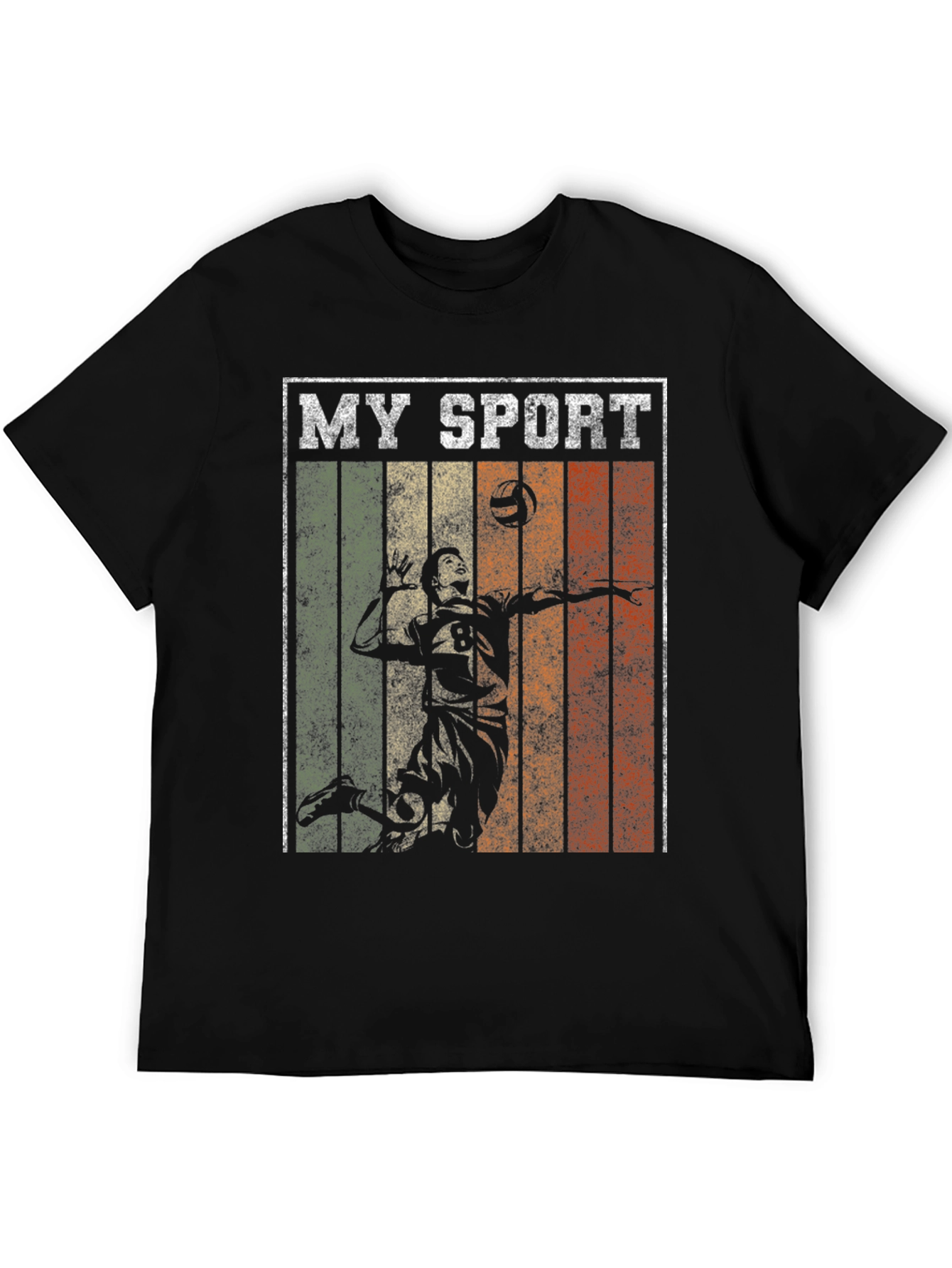 Black My Sport Volleyball Graphic Tee view 5
