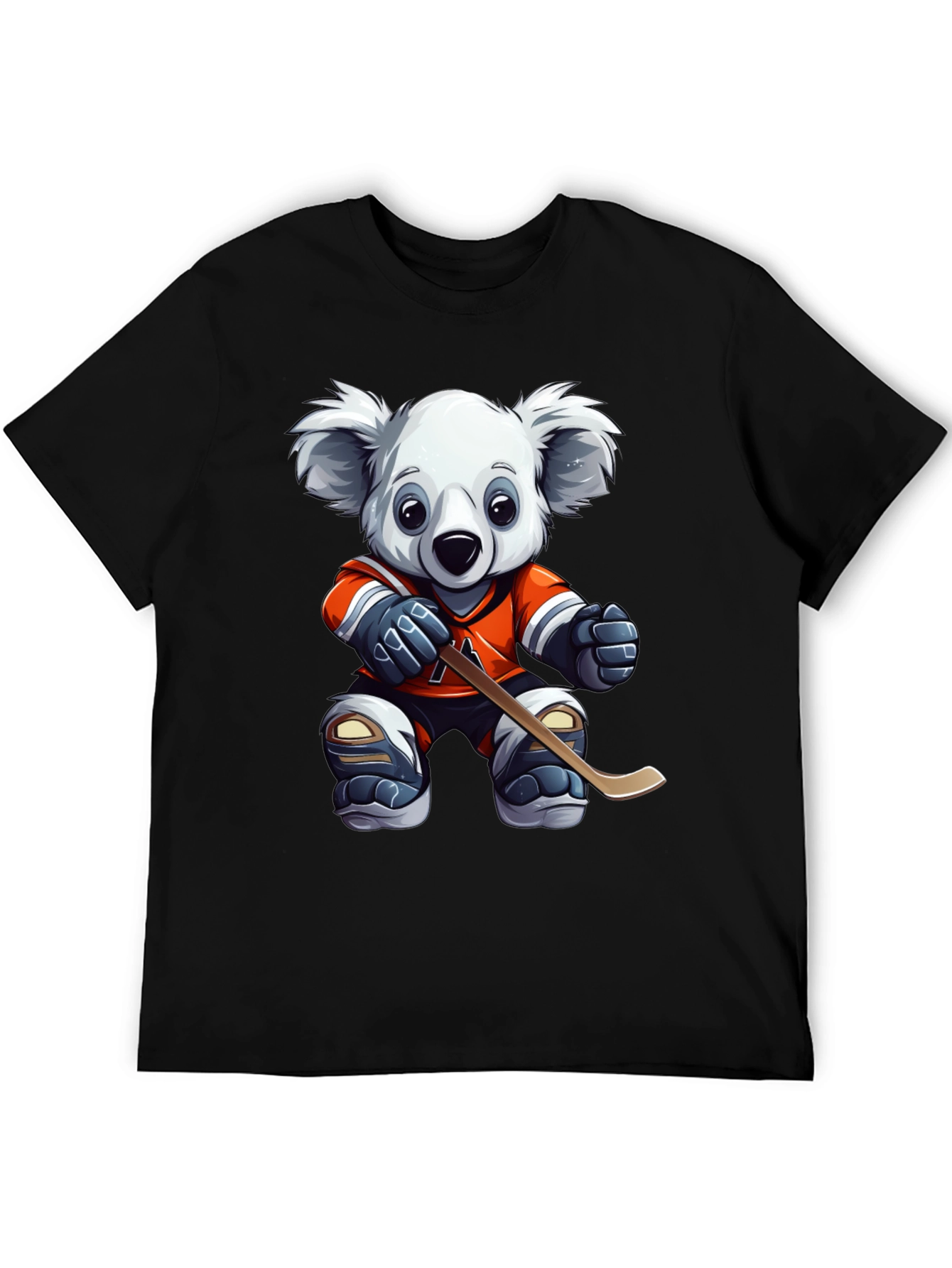 Koala Hockey Player Graphic Tee - Black - 5