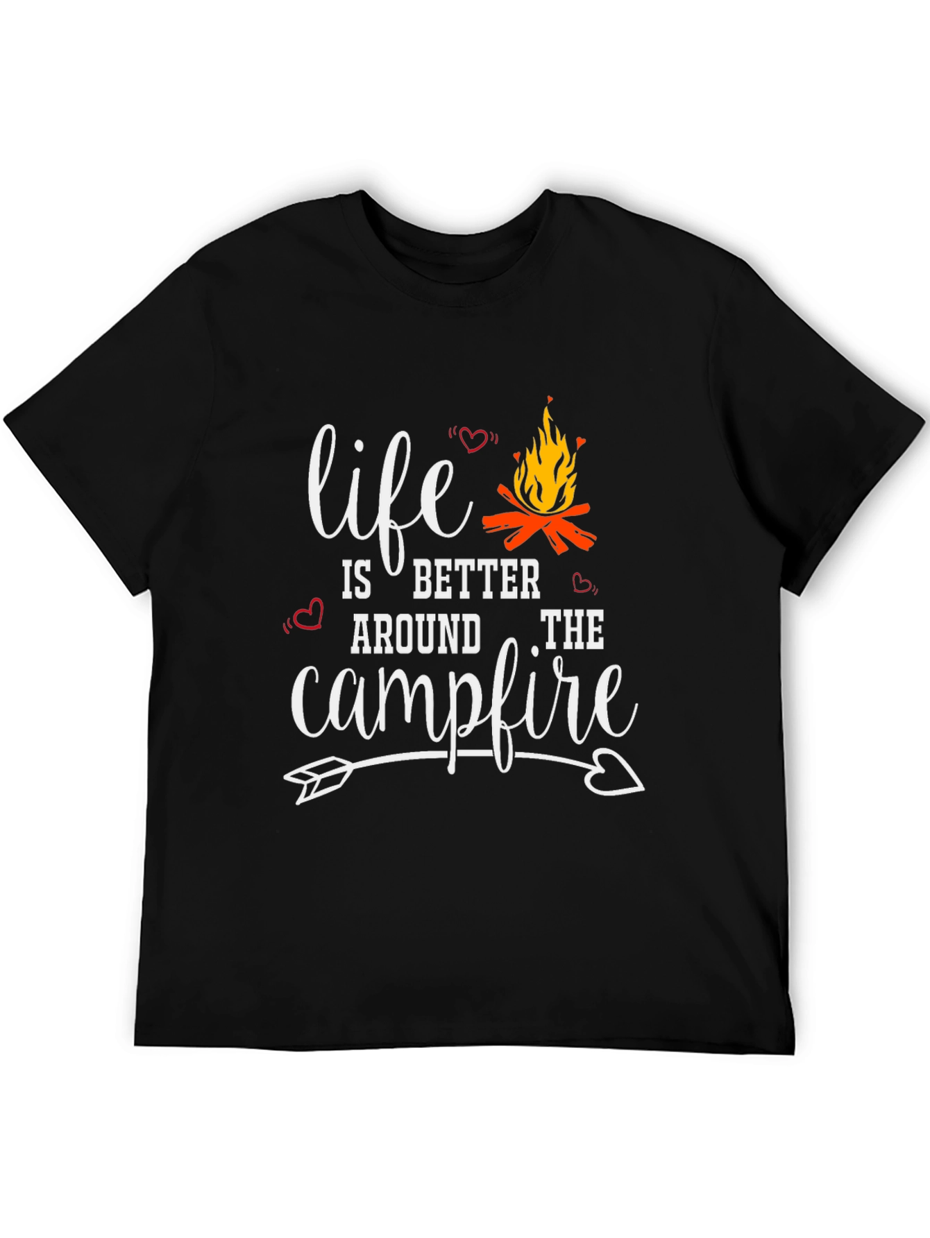 Black Life is Better Around the Campfire Graphic Tee view 5
