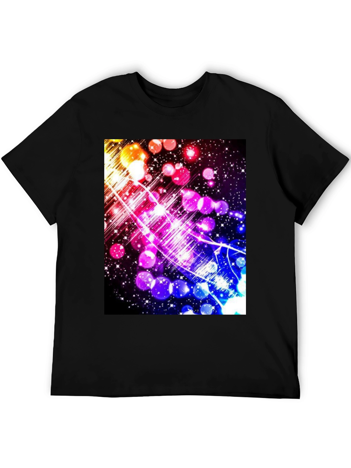 Black Galaxy Starry Sky T-Shirt view 5