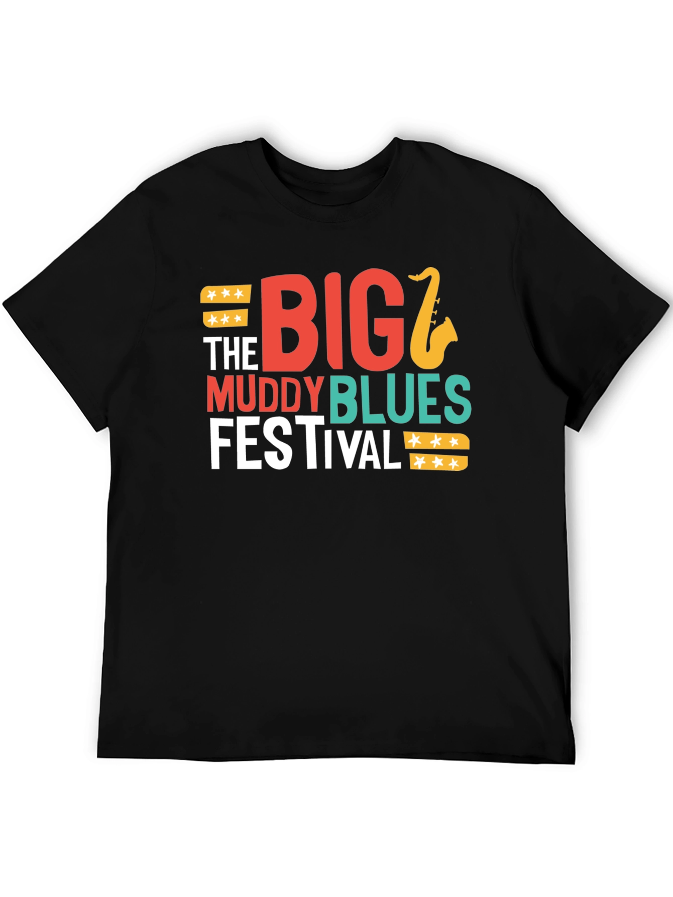 Black Big Muddy Blues Festival Graphic Tee view 5