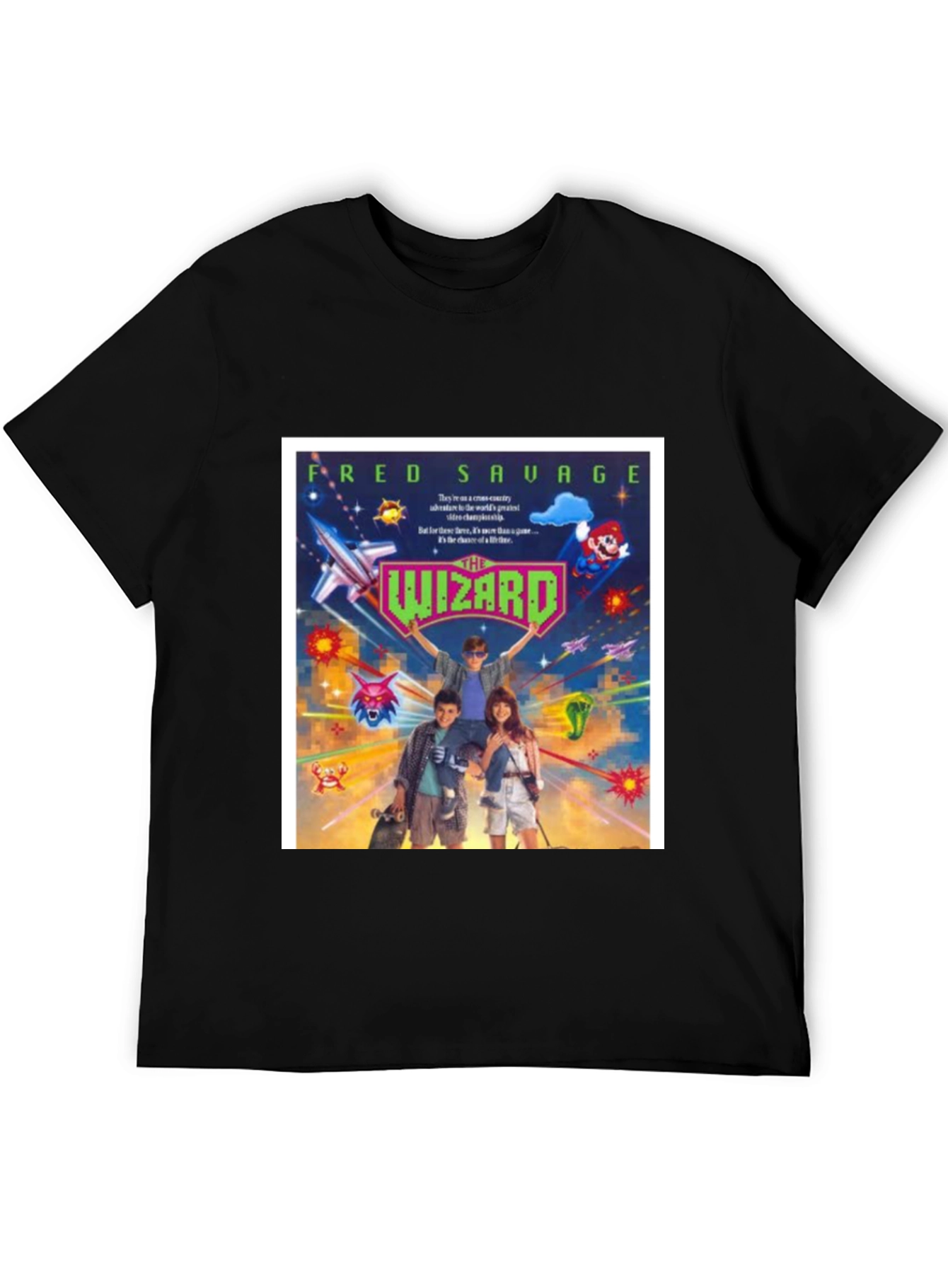 Black The Wizard Movie T-Shirt view 5