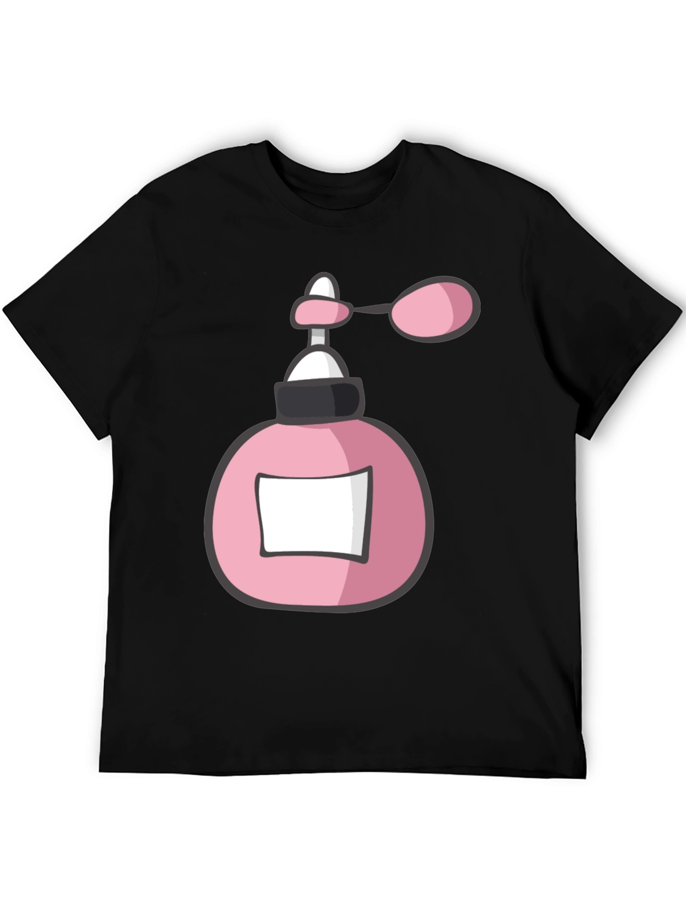 Black Pink Perfume Bottle Graphic Tee view 5