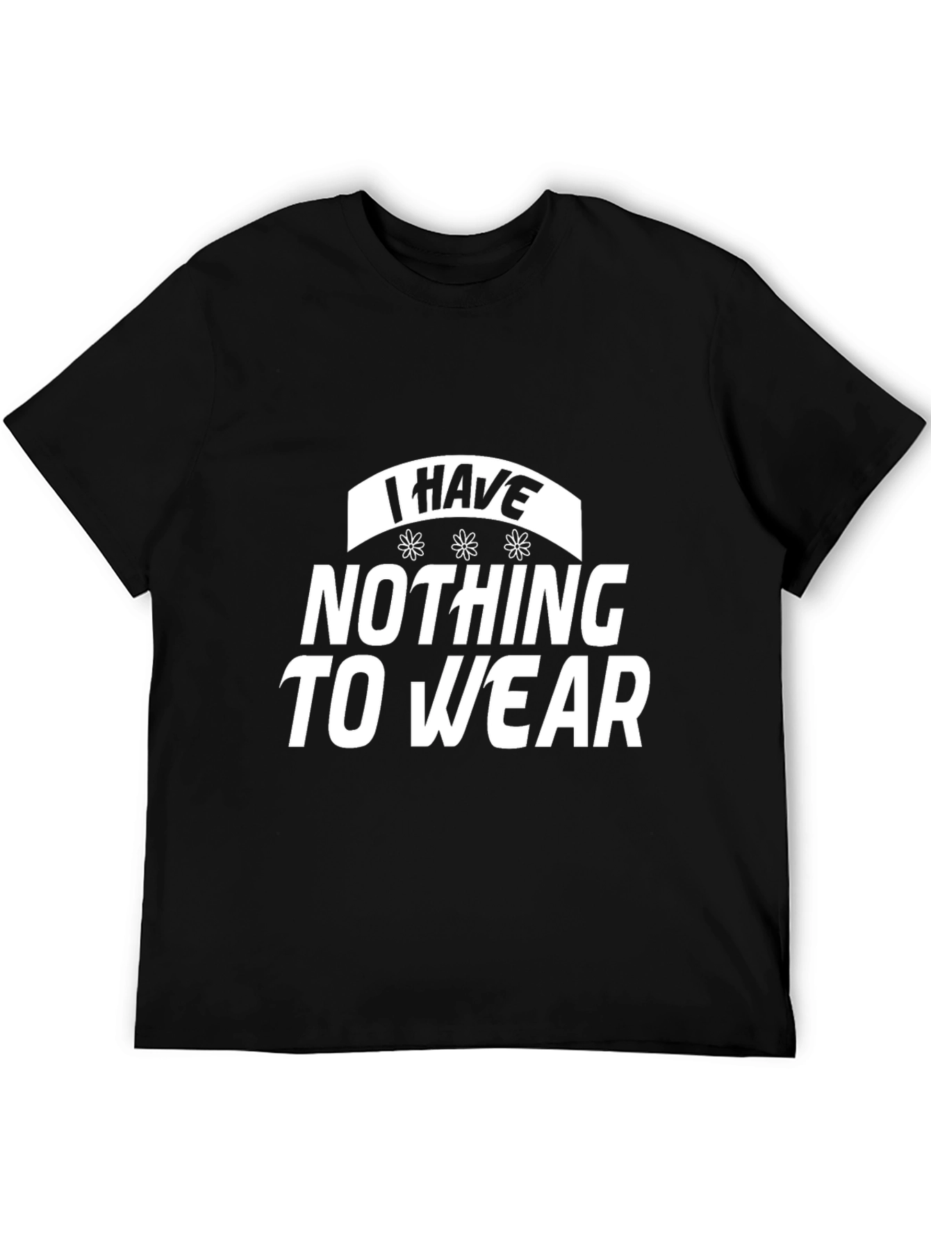 Black I Have Nothing To Wear Graphic Tee view 5
