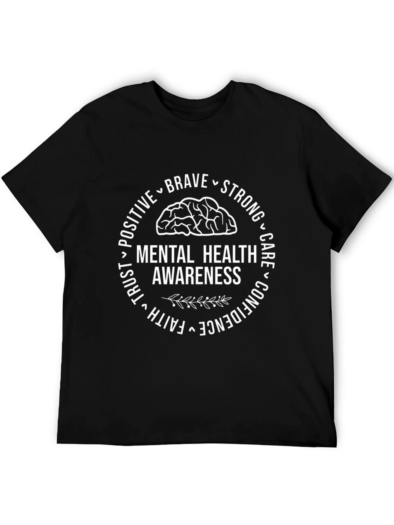 Black Mental Health Awareness Graphic Tee view 5
