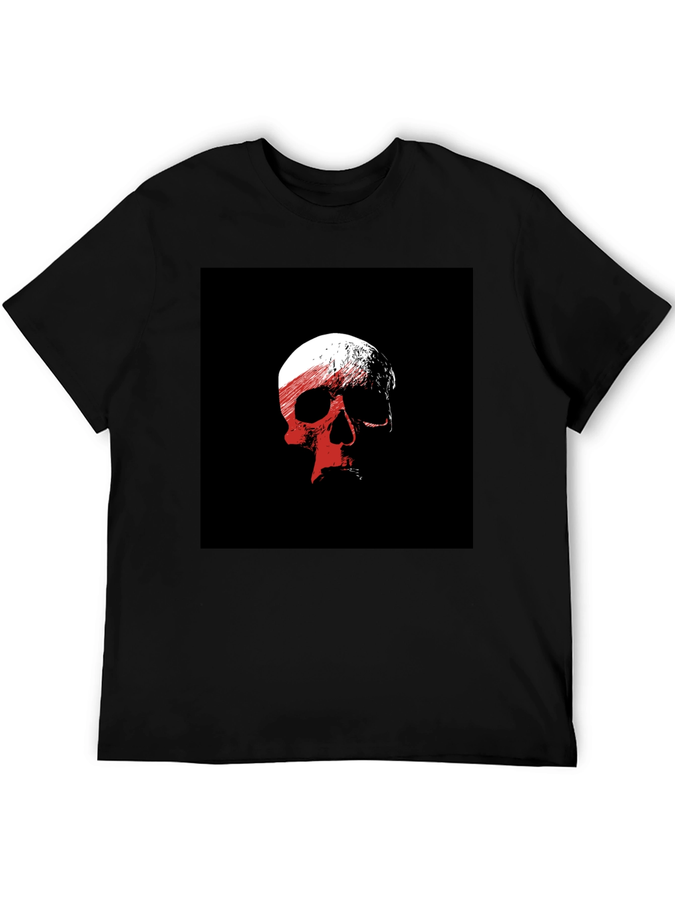Skull Graphic Black T-Shirt - Edgy Casual Wear - 5