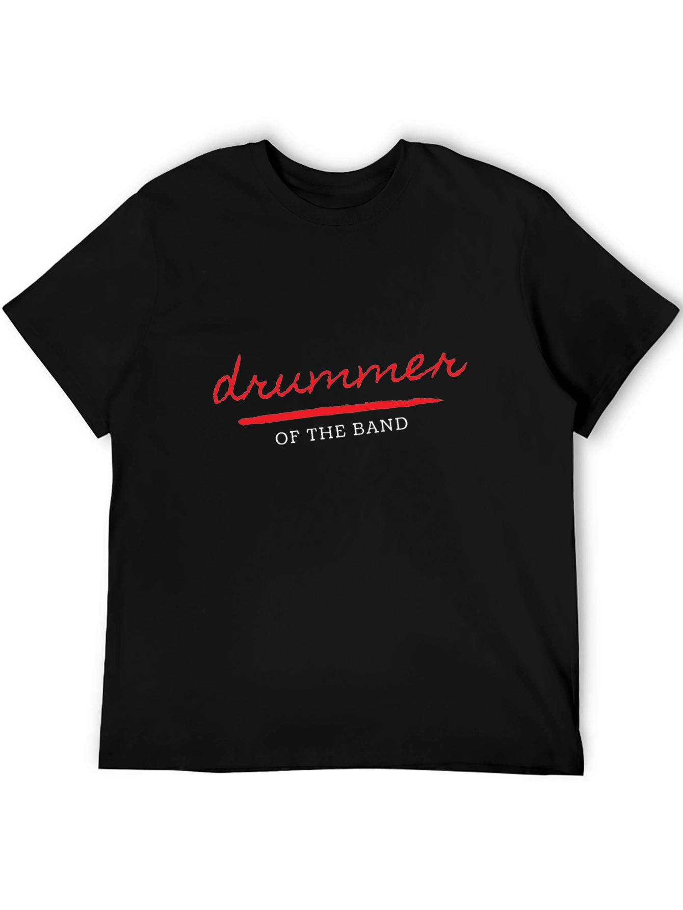 Black Drummer of the Band - Black T-Shirt view 5