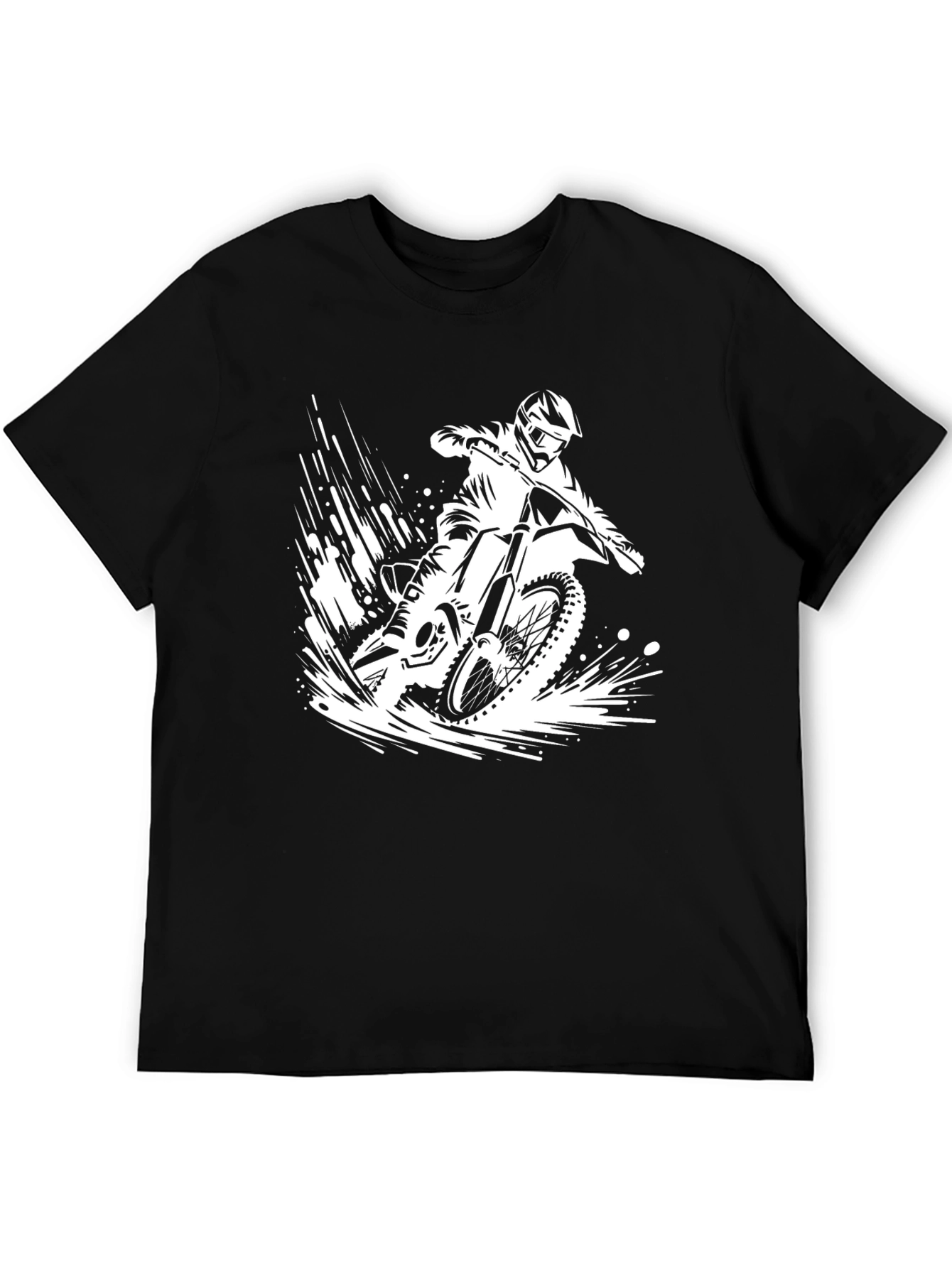 Black Motorcycle Graphic T-Shirt - Ride in Style view 5