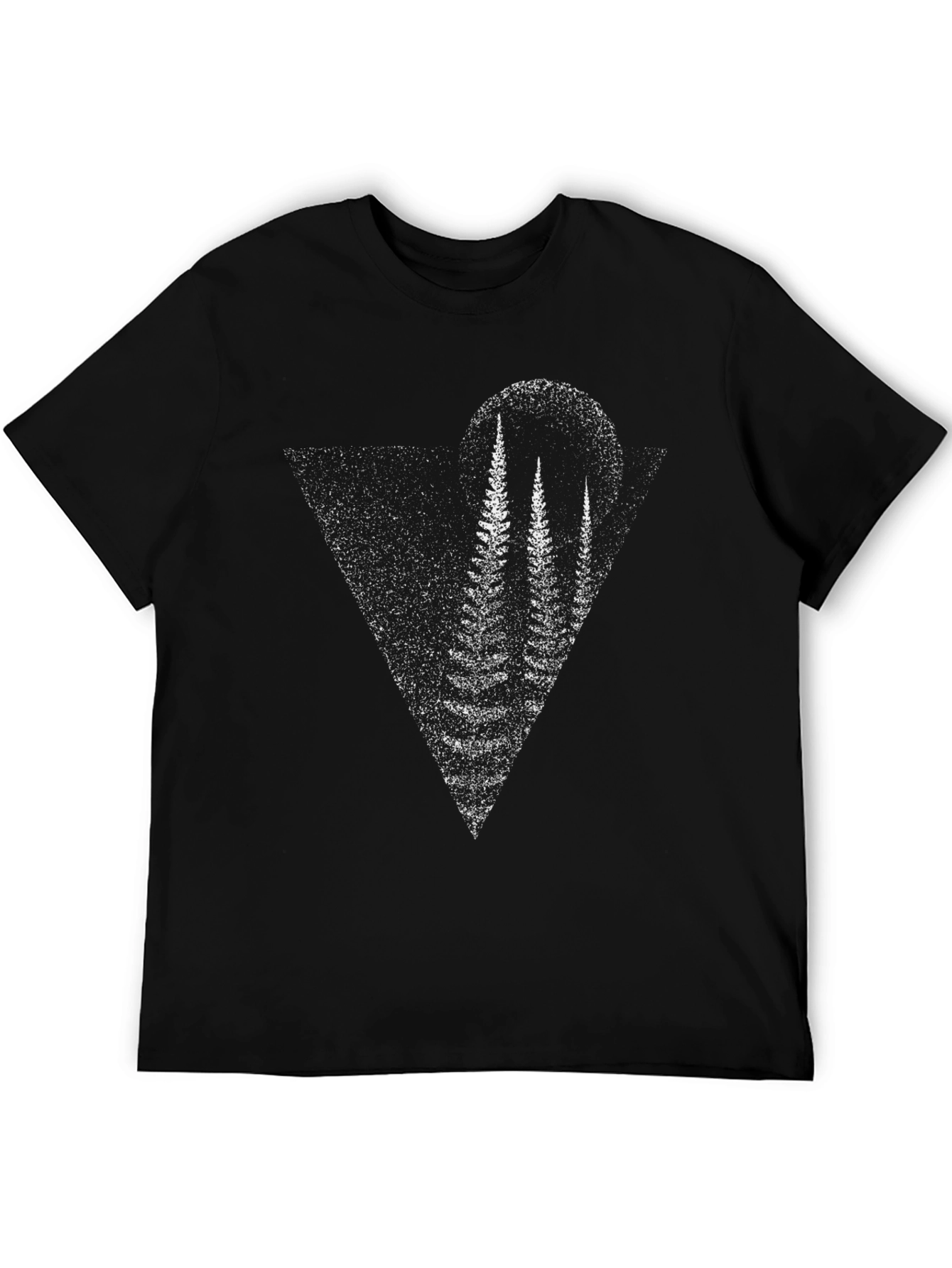 Black Nature Scene Black Graphic Tee view 5