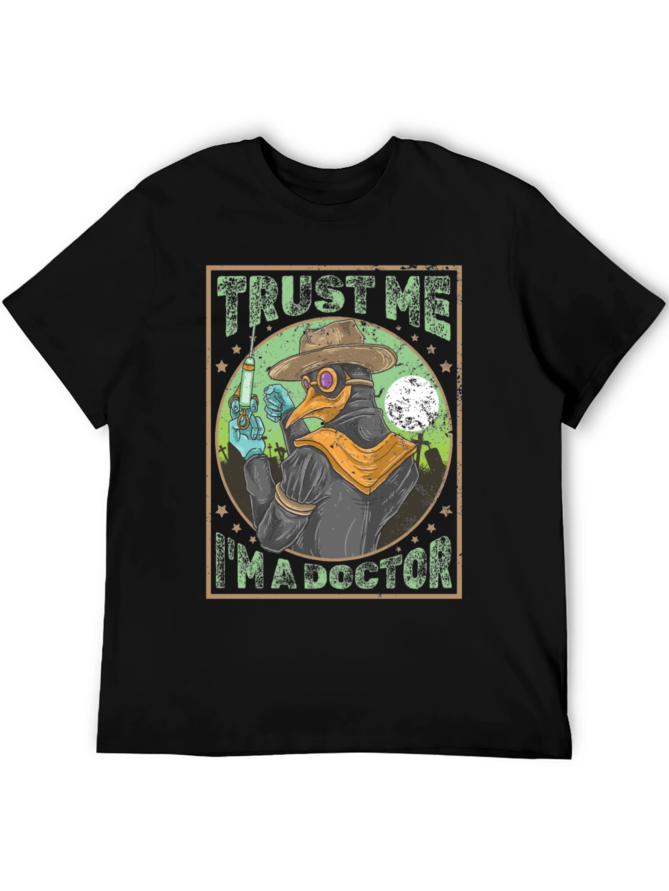 Black Plague Doctor T-Shirt - Trust Me I'm a Doctor! view 5