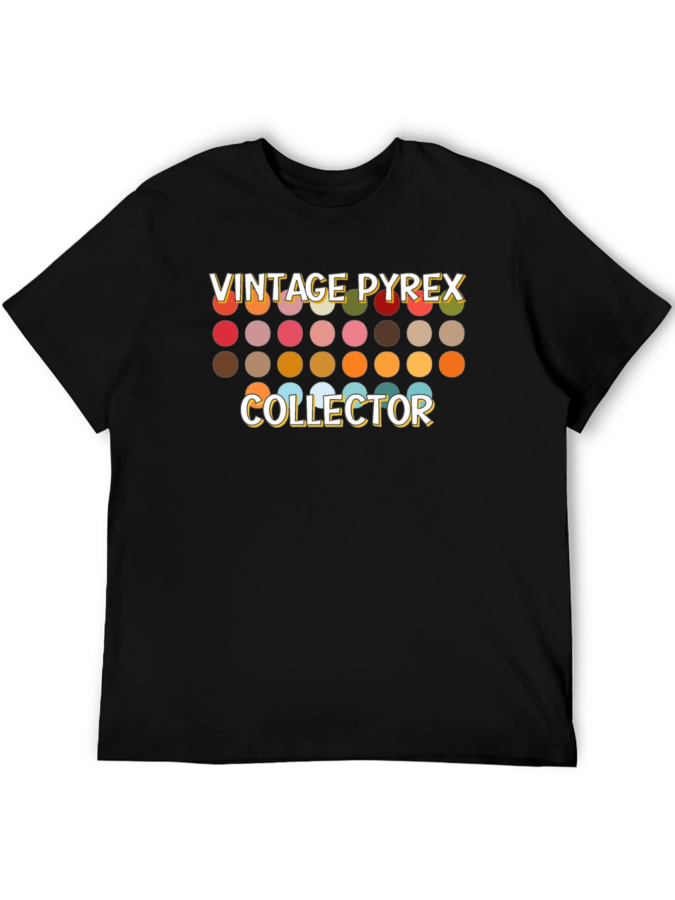 Black Vintage Pyrex Collector T-Shirt view 5