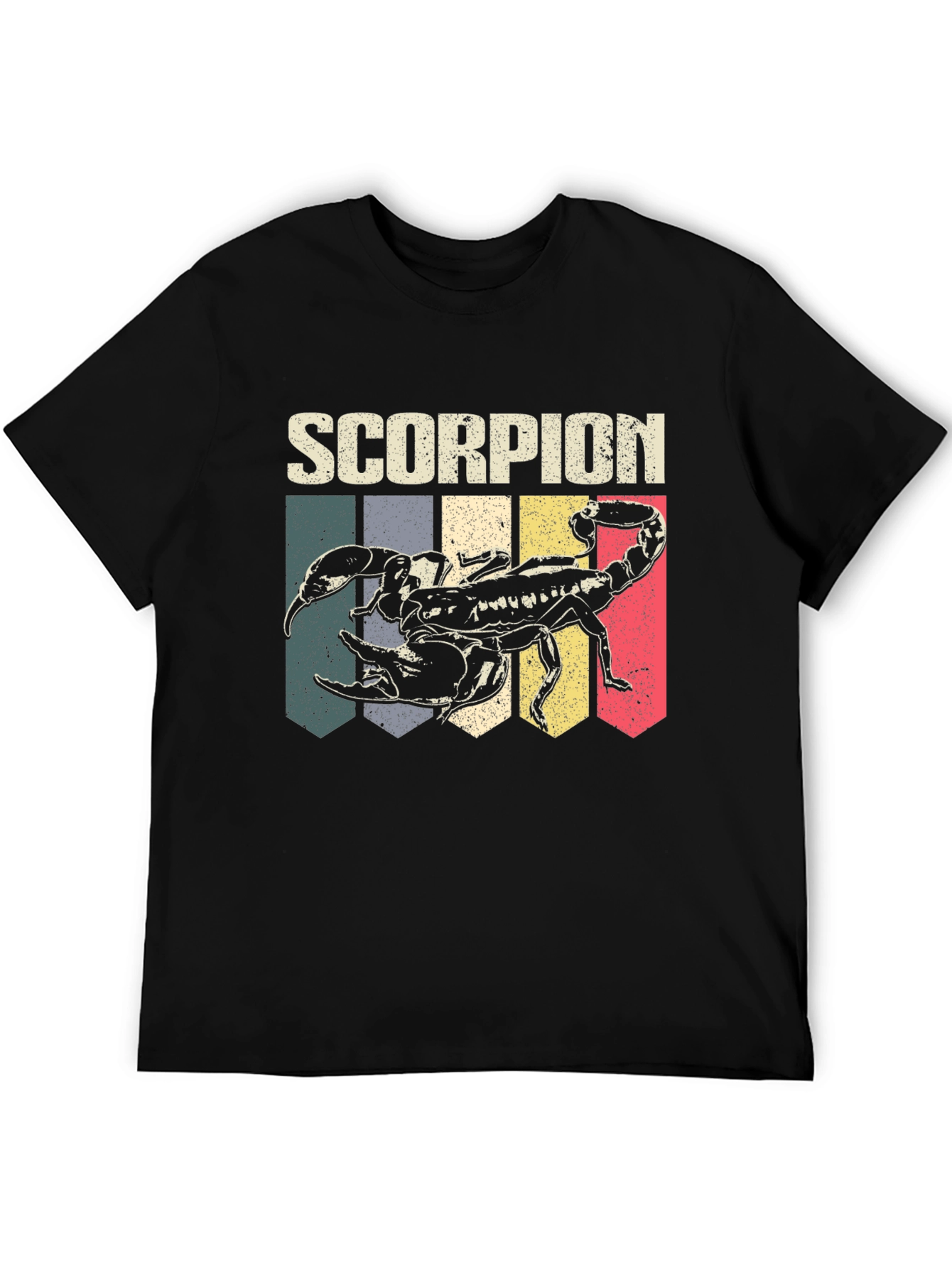 Black Retro Scorpion Graphic Tee - Black view 5