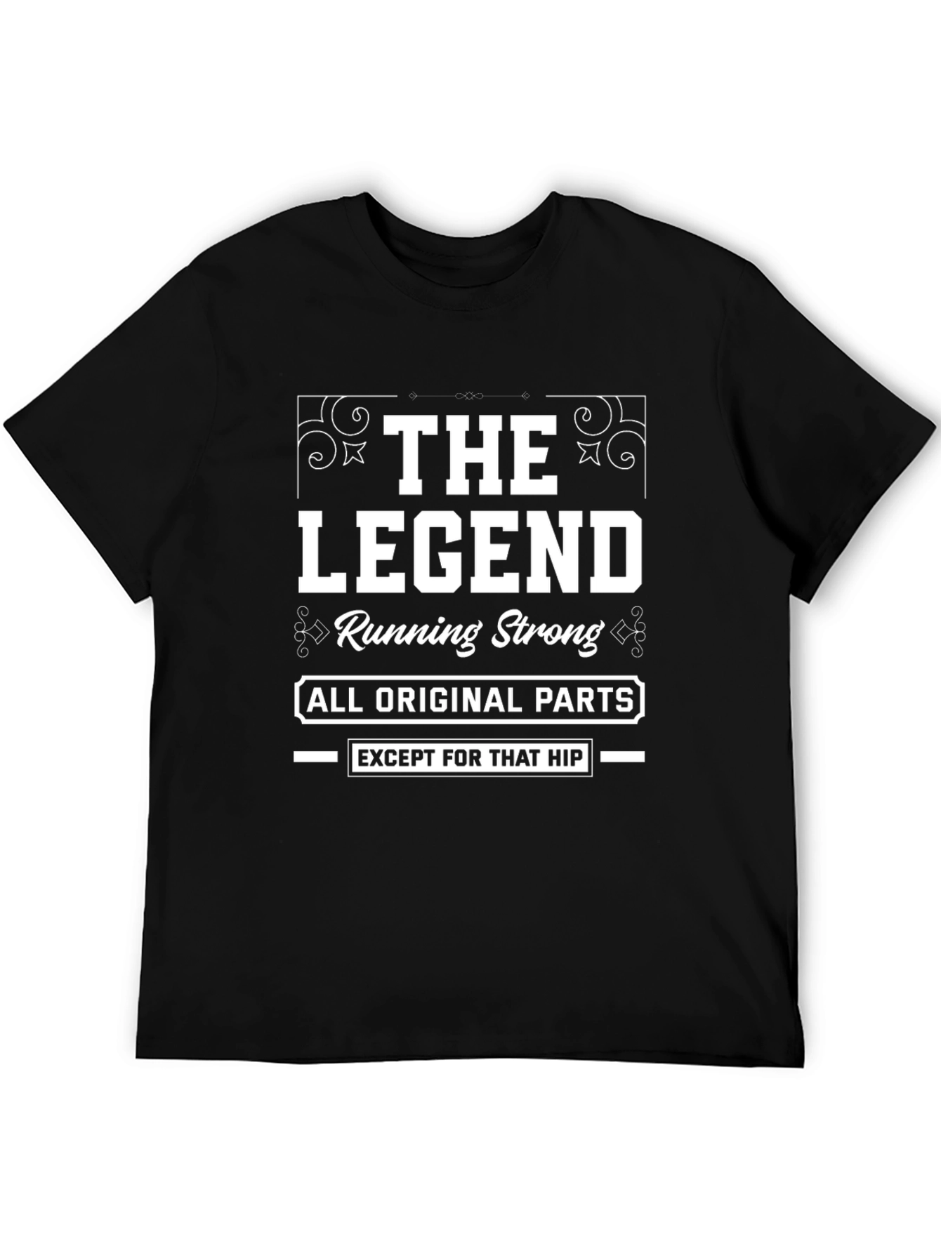 Black The Legend: Running Strong T-Shirt view 5