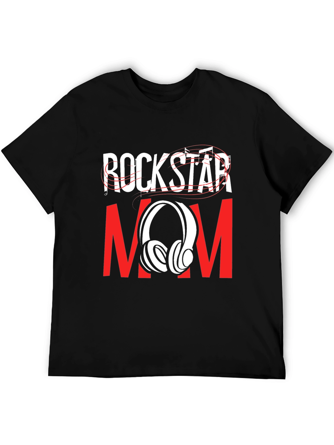Black Rockstar Mom T-Shirt - Music Lover Tee view 5