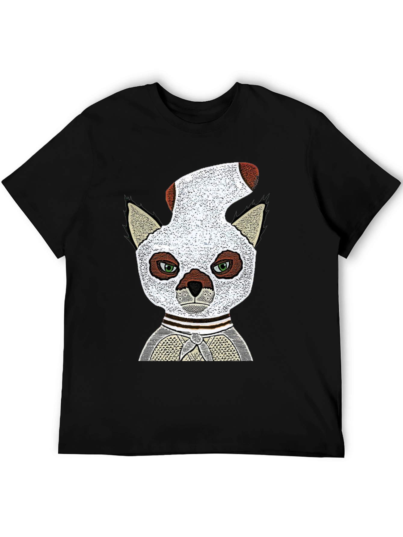 Black Lemur Sock-Head Graphic Tee - Unique, Comfy view 5