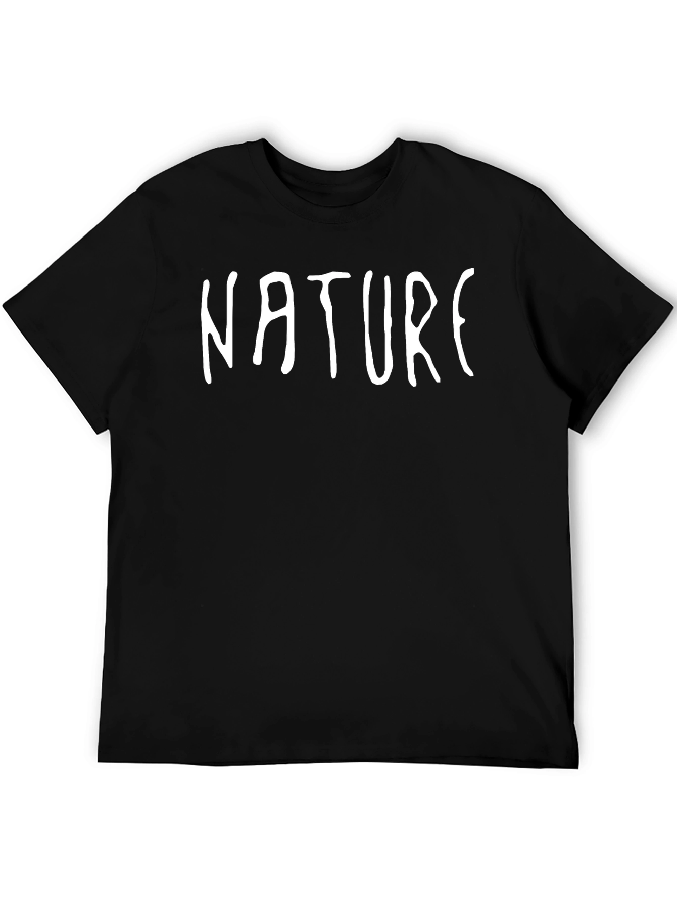 Black Nature Graphic Print T-Shirt - Relaxed Fit view 5