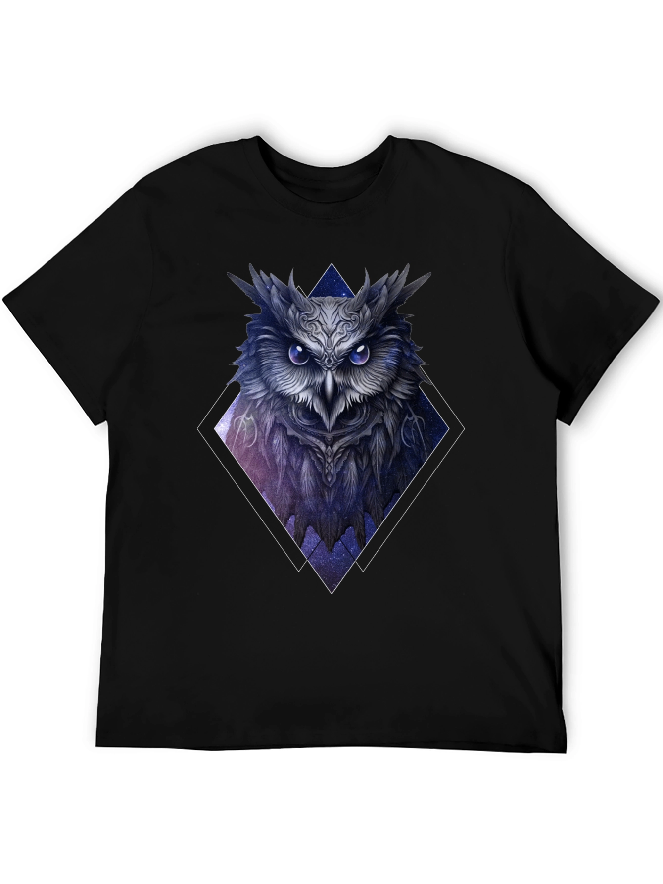 Black Mystic Owl Graphic Tee - Dark Academia Style view 5