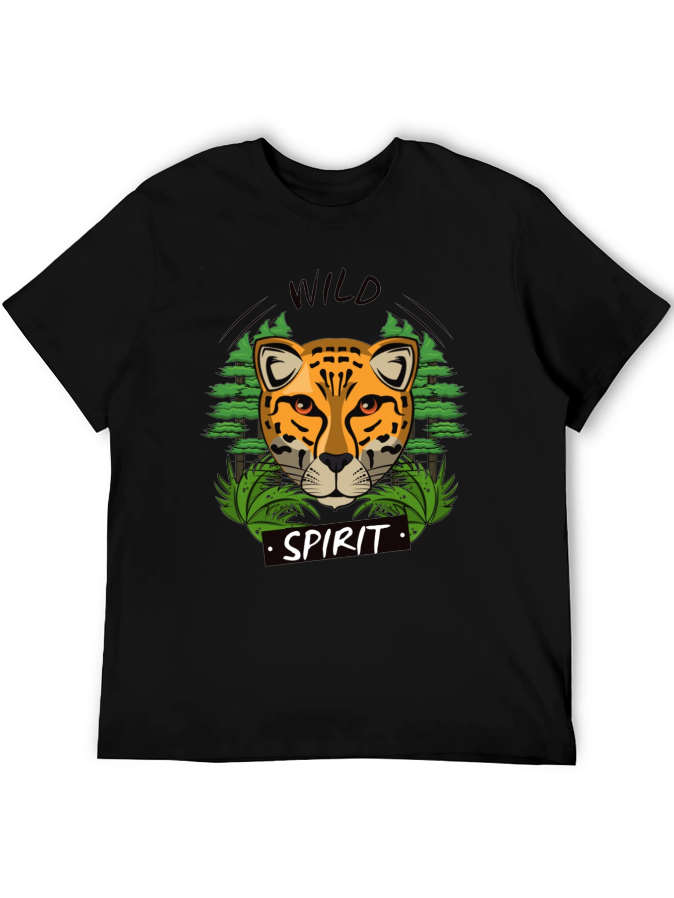 Black Wild Spirit Graphic T-Shirt - Black view 5