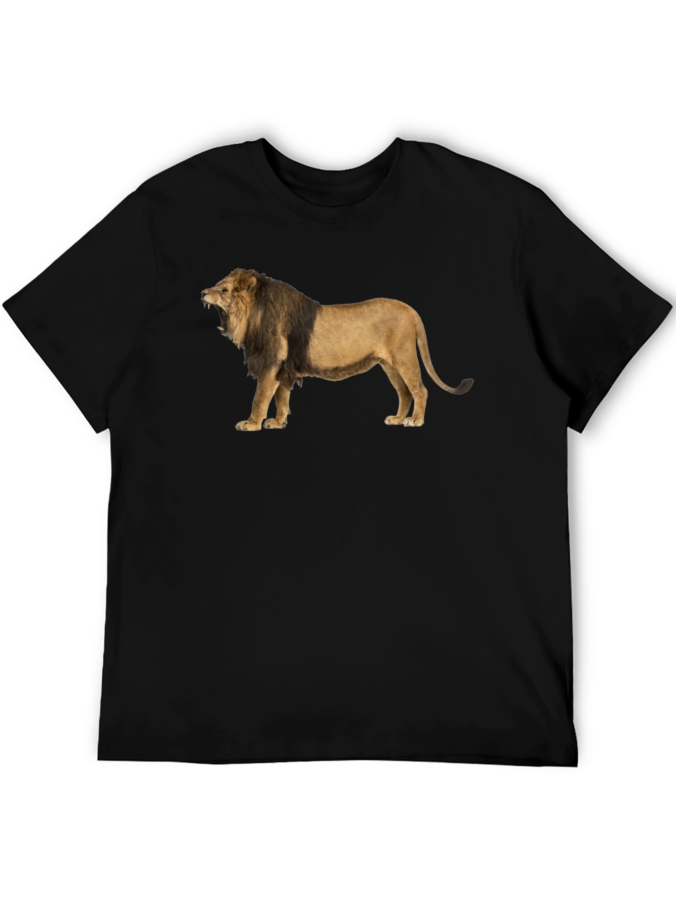 Black Lion Graphic Tee - Mens Black T-Shirt view 5