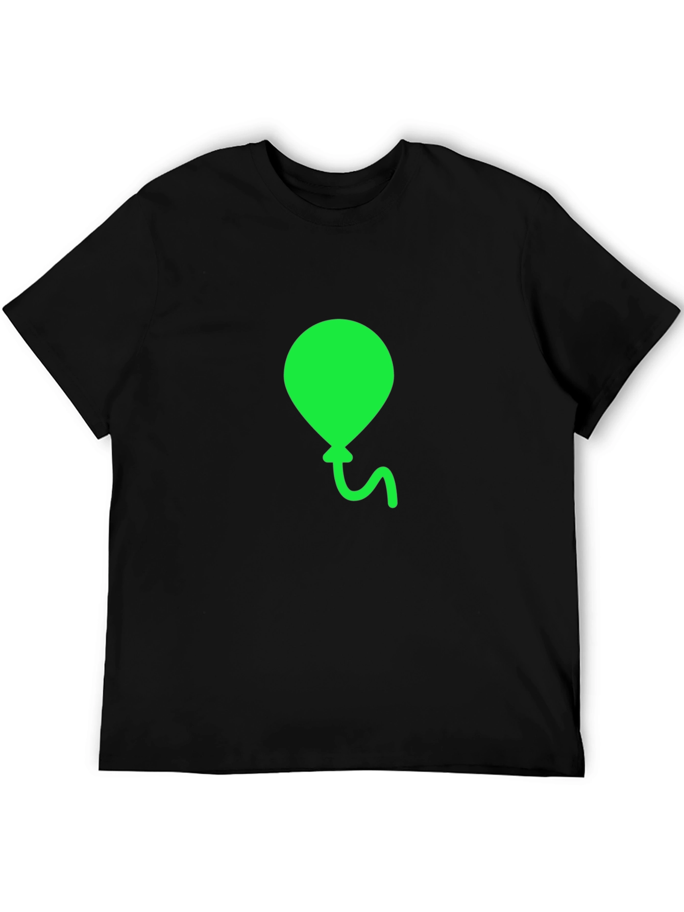 Black Green Balloon Graphic Tee - Casual Comfort view 5