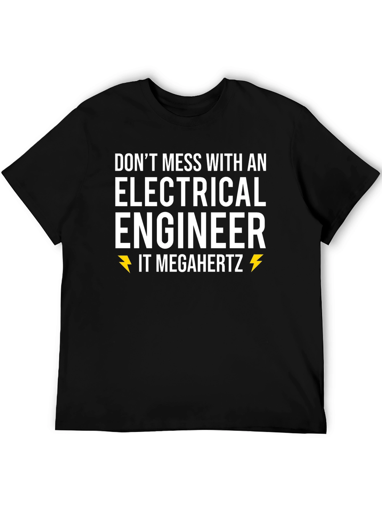 Black Electrical Engineer IT Megahertz T-Shirt view 5