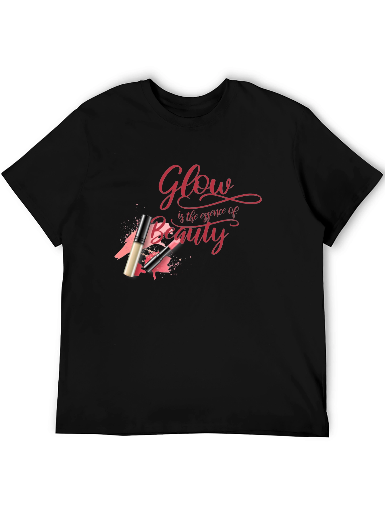 Black Glow is the Essence of Beauty Graphic Tee view 5