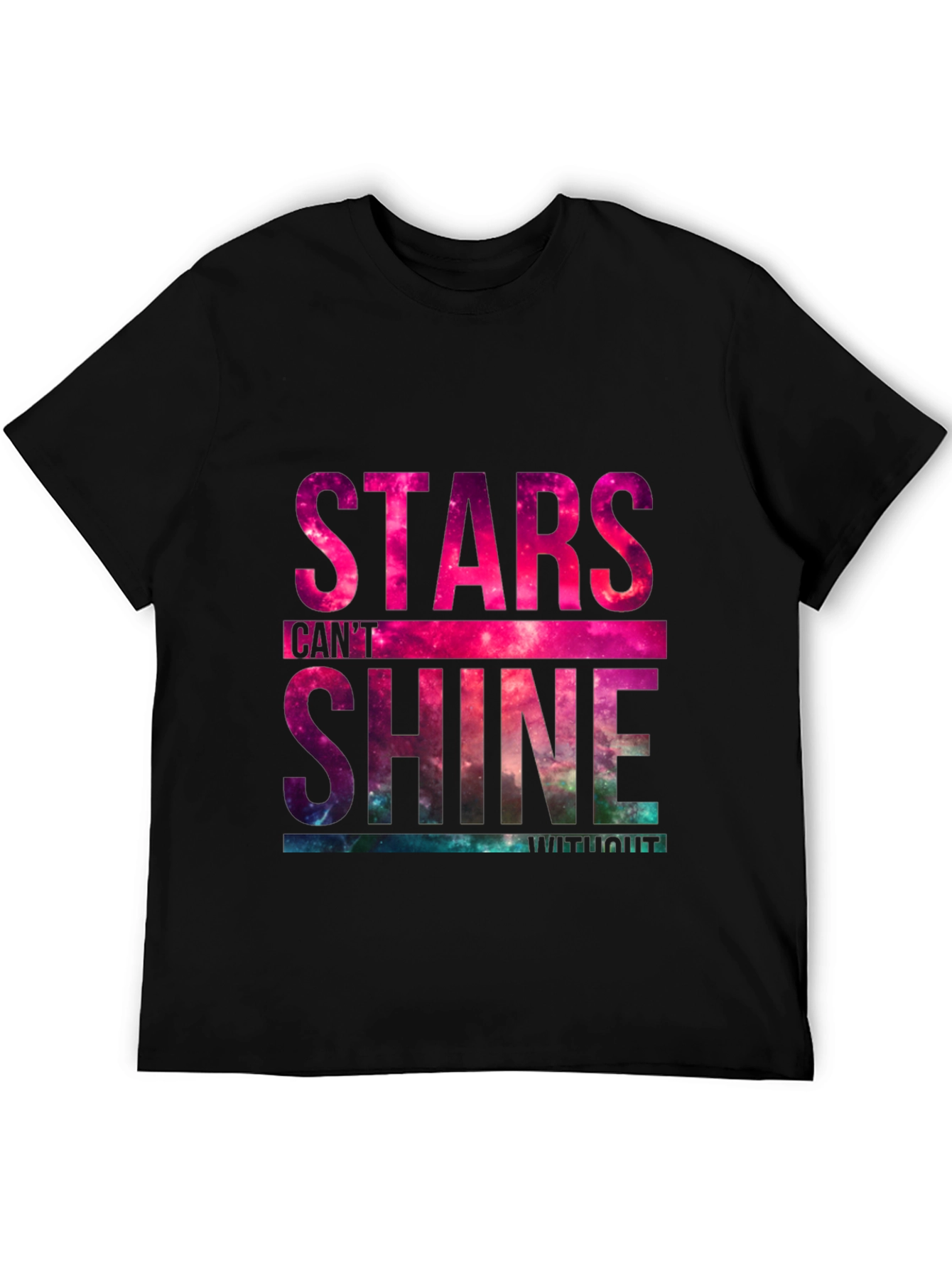 Black Stars Can't Shine T-Shirt view 5