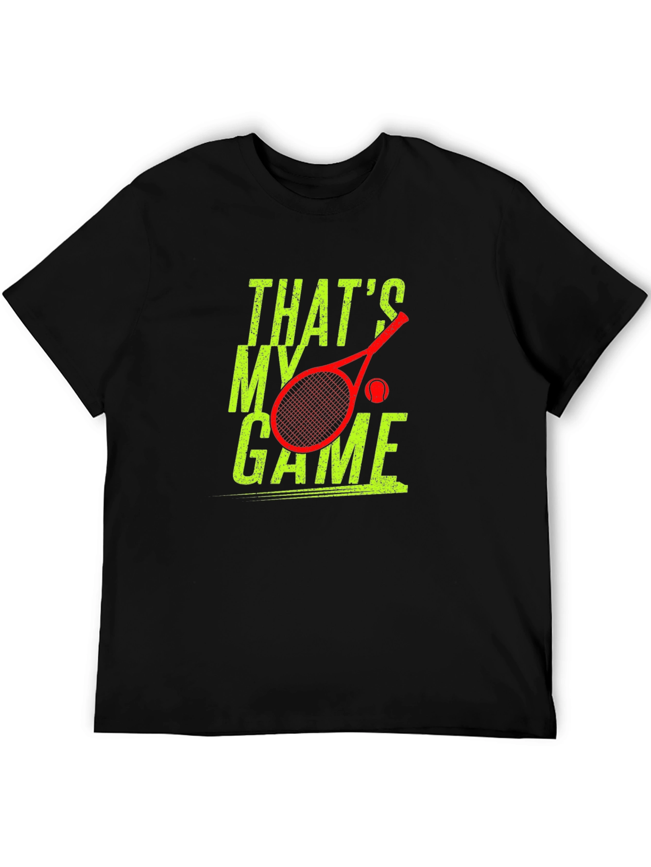Black That's My Game Tennis Graphic Tee view 5
