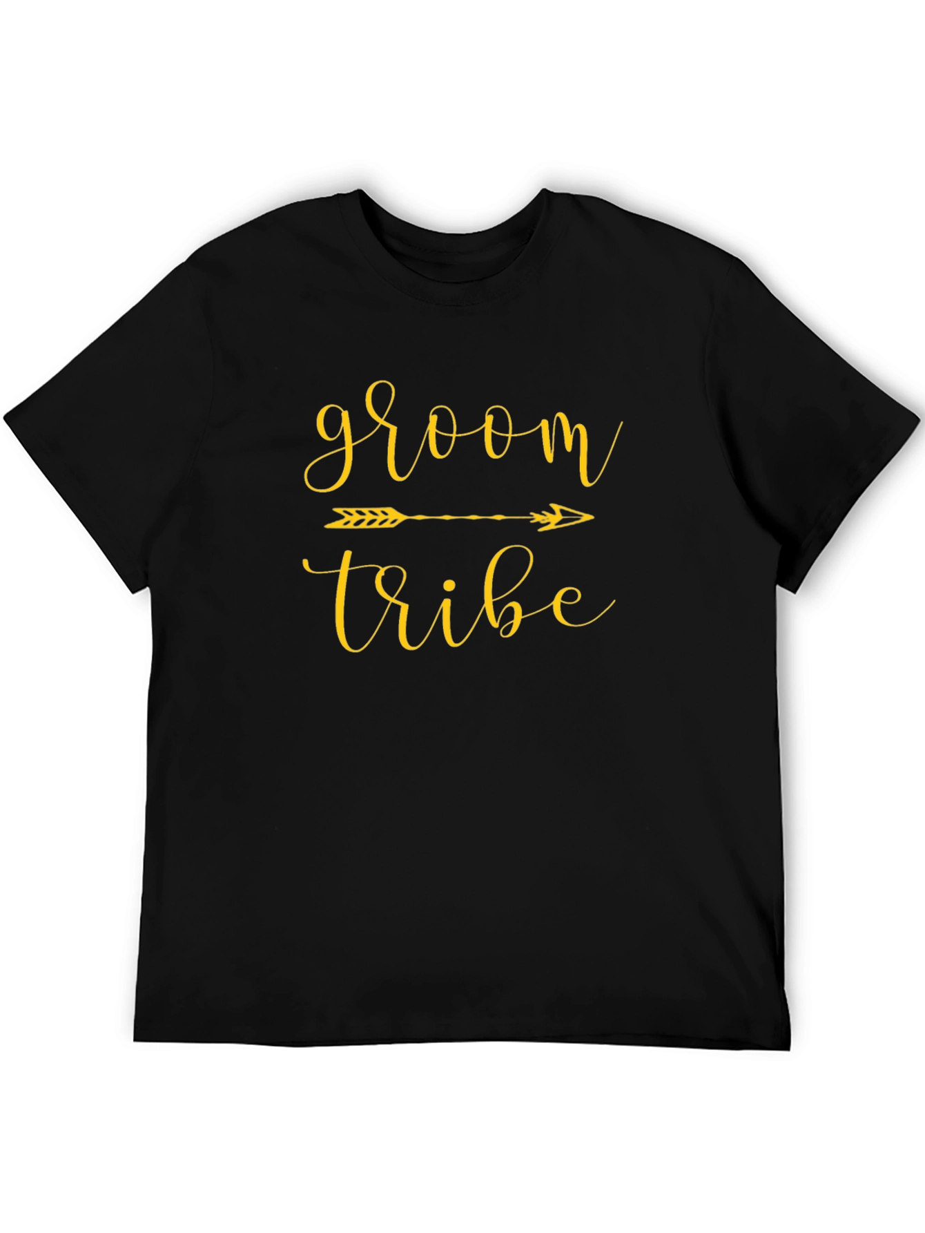 Black Groom Tribe Black Crew Neck T-Shirt view 5