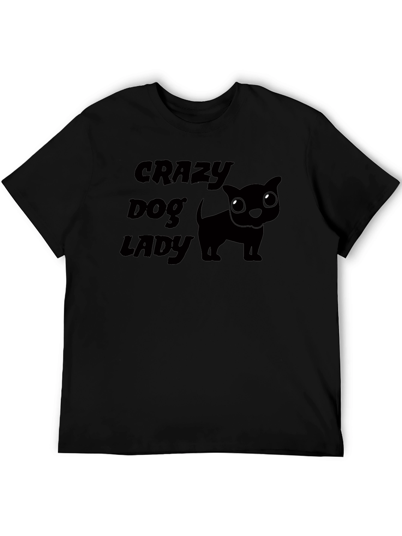 Black Crazy Dog Lady Tee view 5