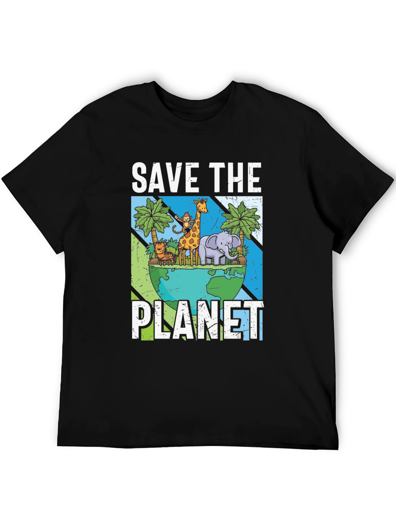 Black Save The Planet Graphic T-Shirt view 5