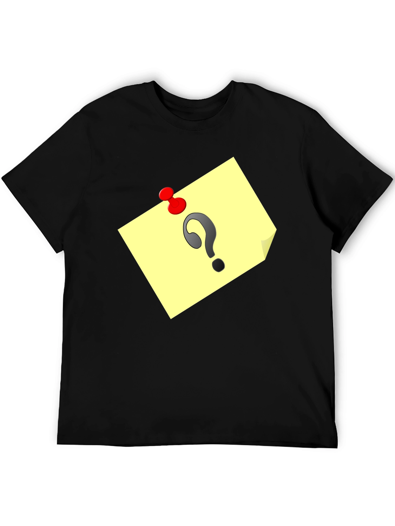 Black Question Mark Note Tee - Mystery & Intrigue view 5