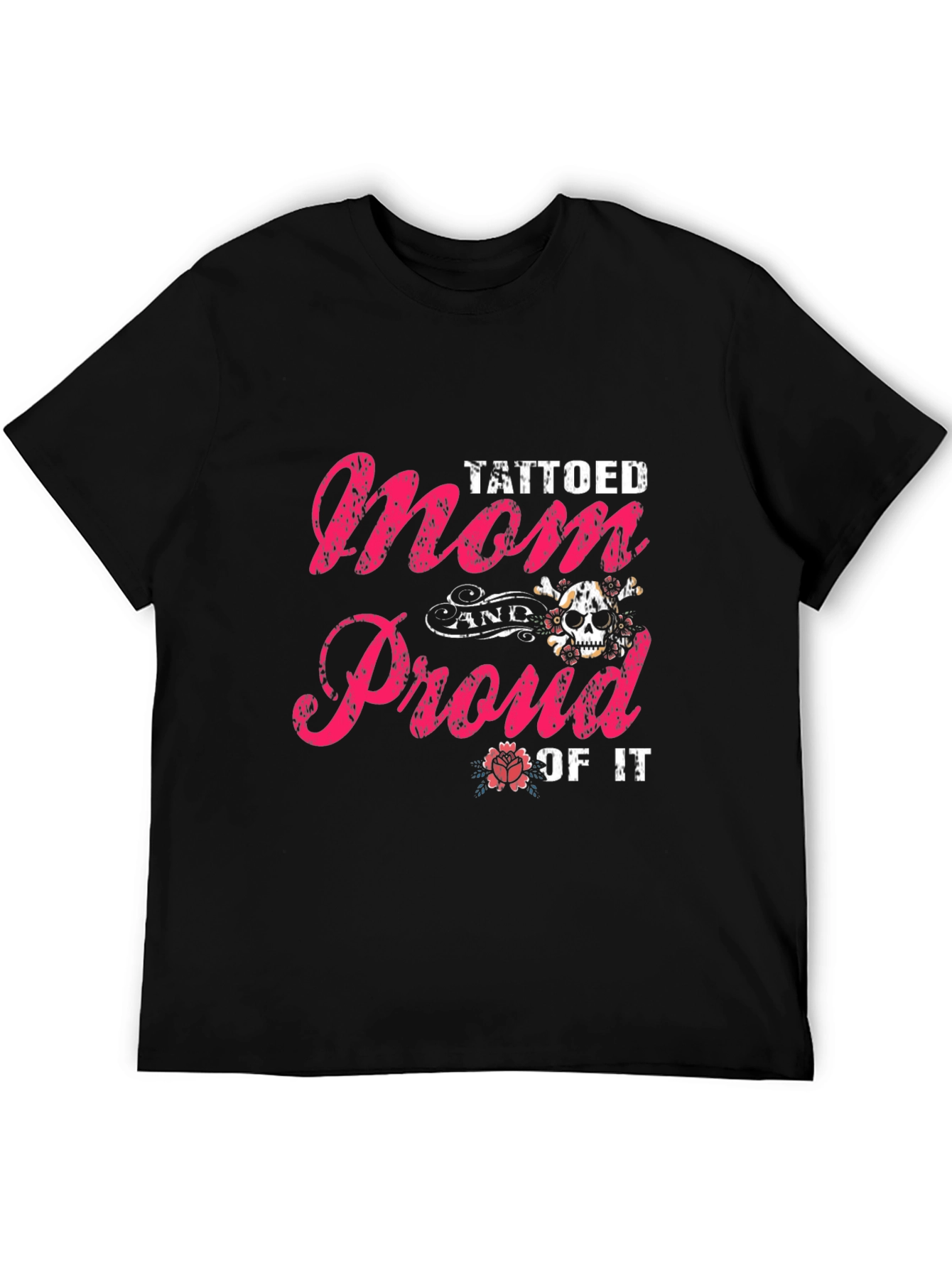 Tattooed Mom & Proud T-Shirt - Black - 5