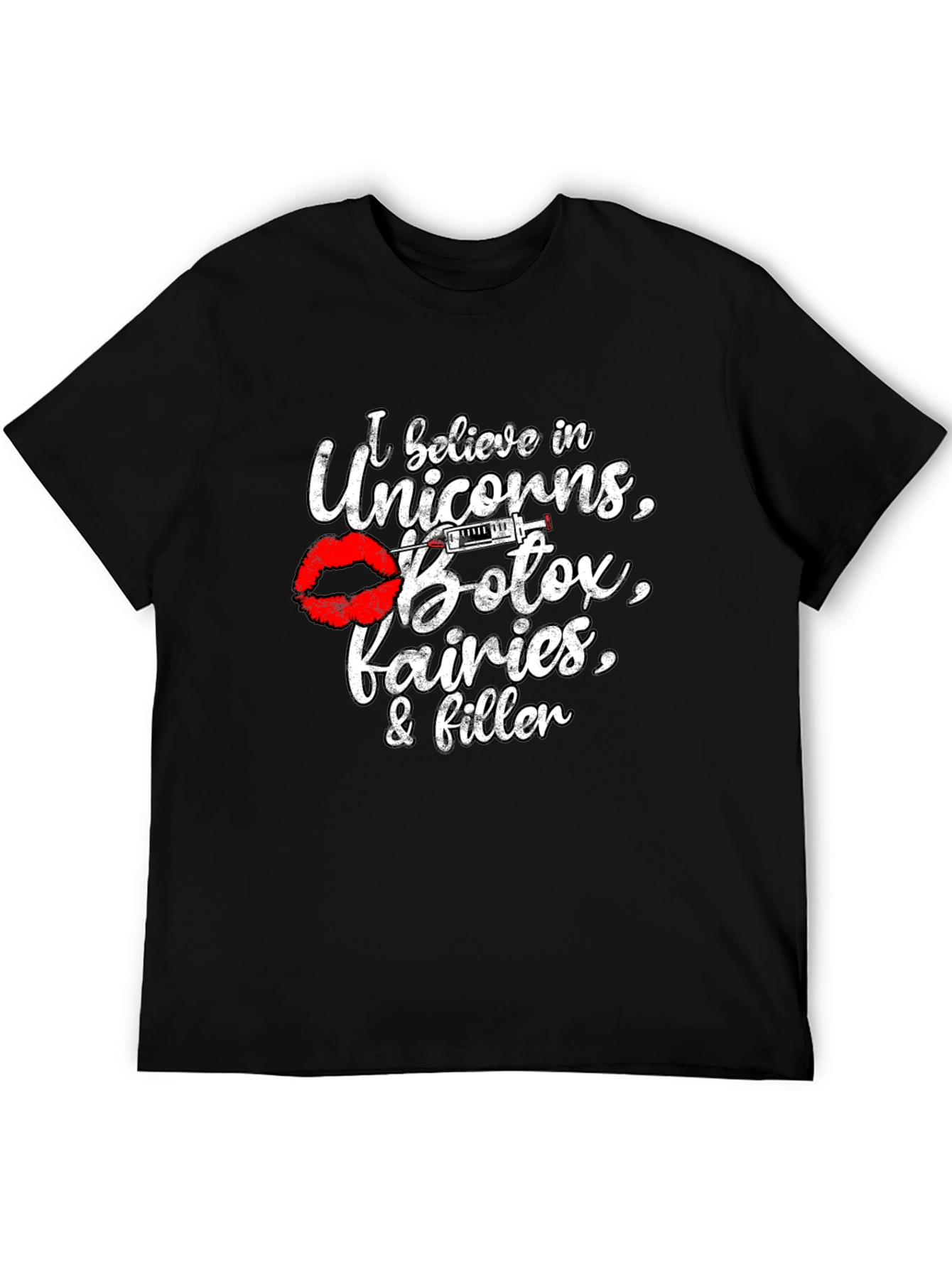 Black Unicorns, Botox, & Fairies Graphic Tee view 5