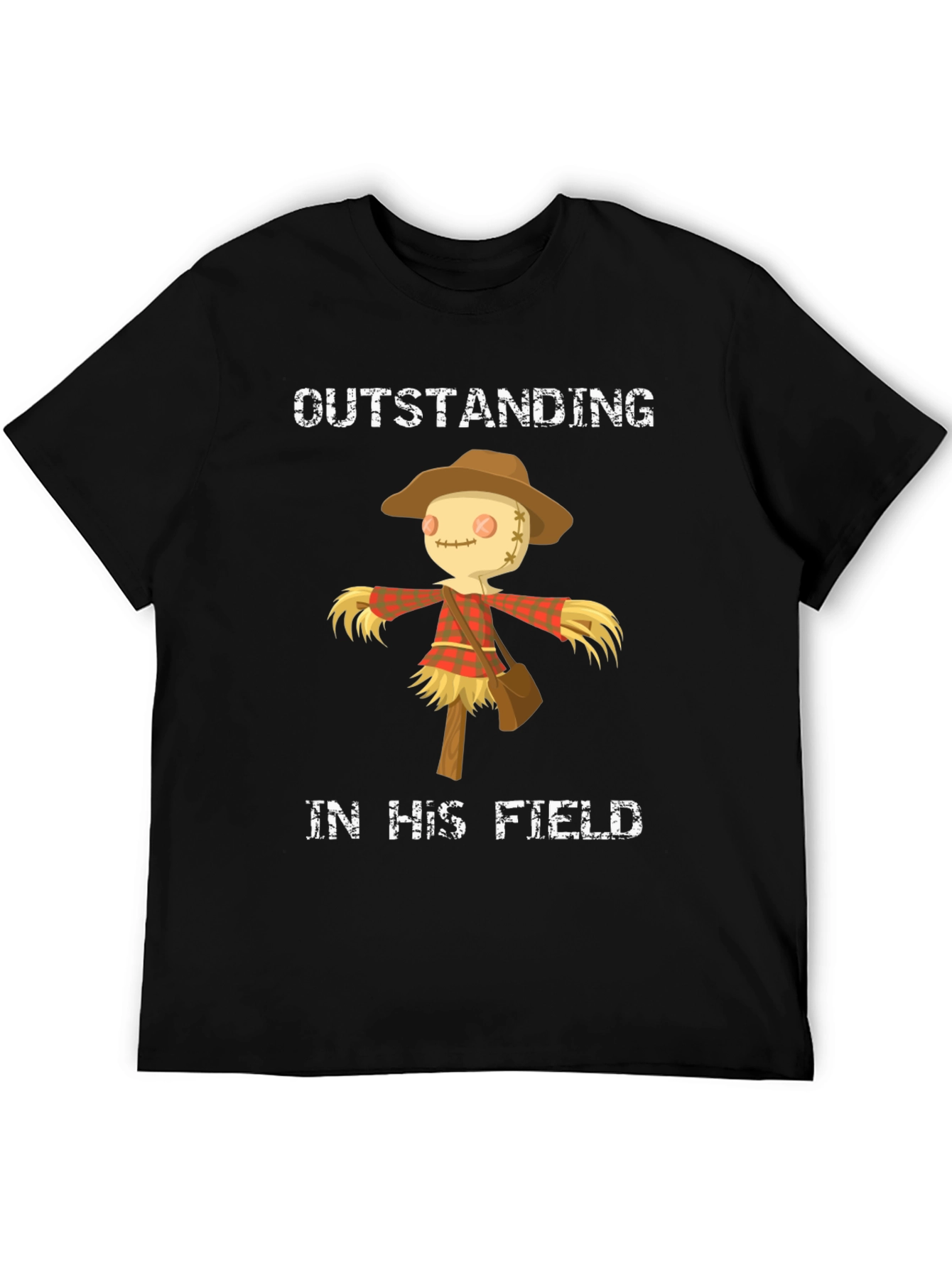 Black Outstanding in His Field T-Shirt view 5