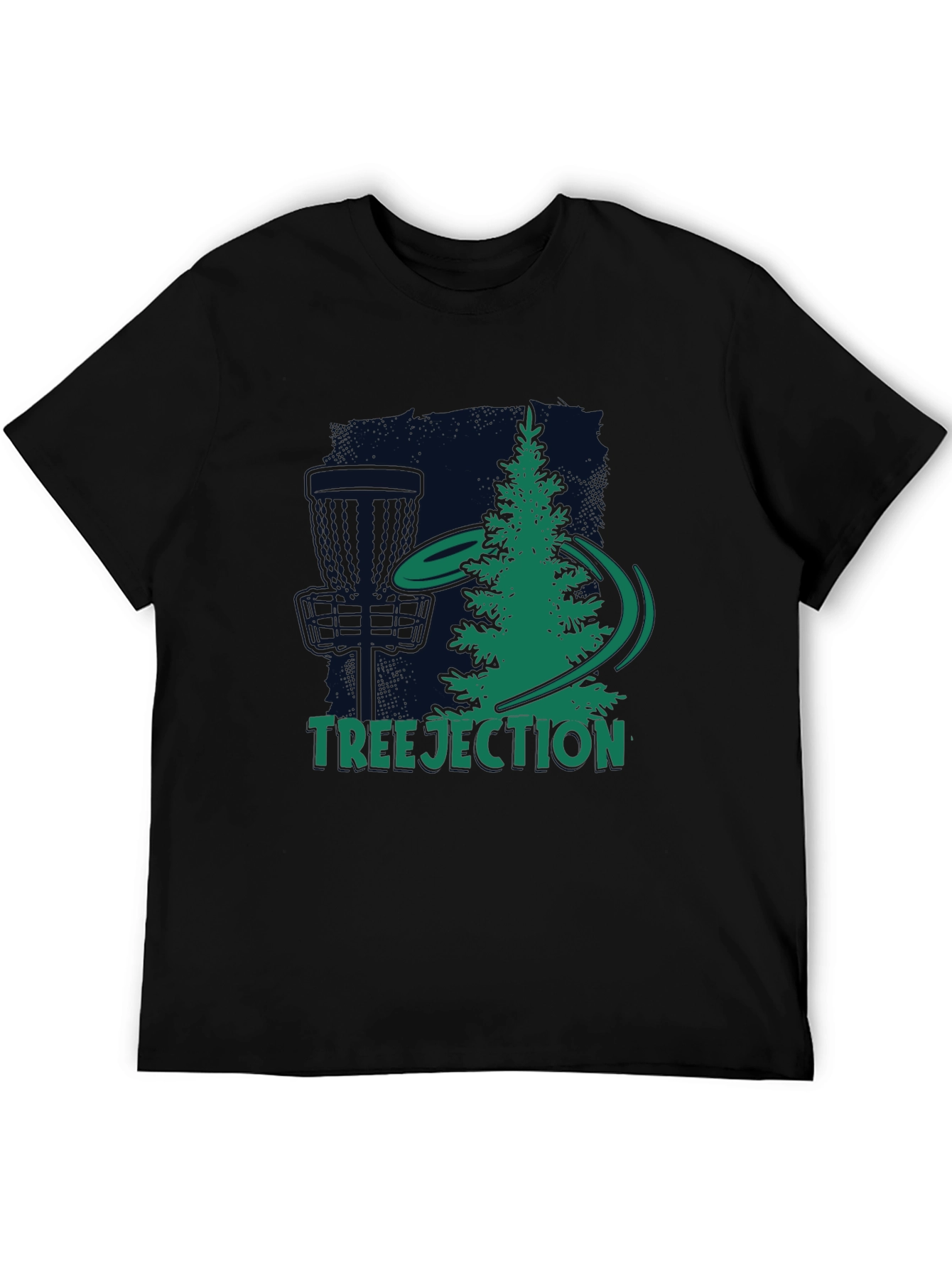 Black Treejection Disc Golf T-Shirt view 5