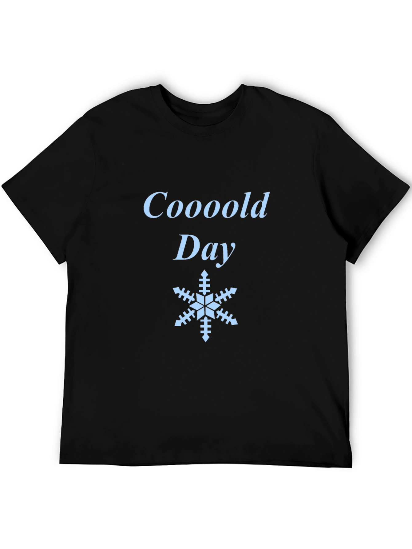 Black Coooold Day Black T-Shirt view 5