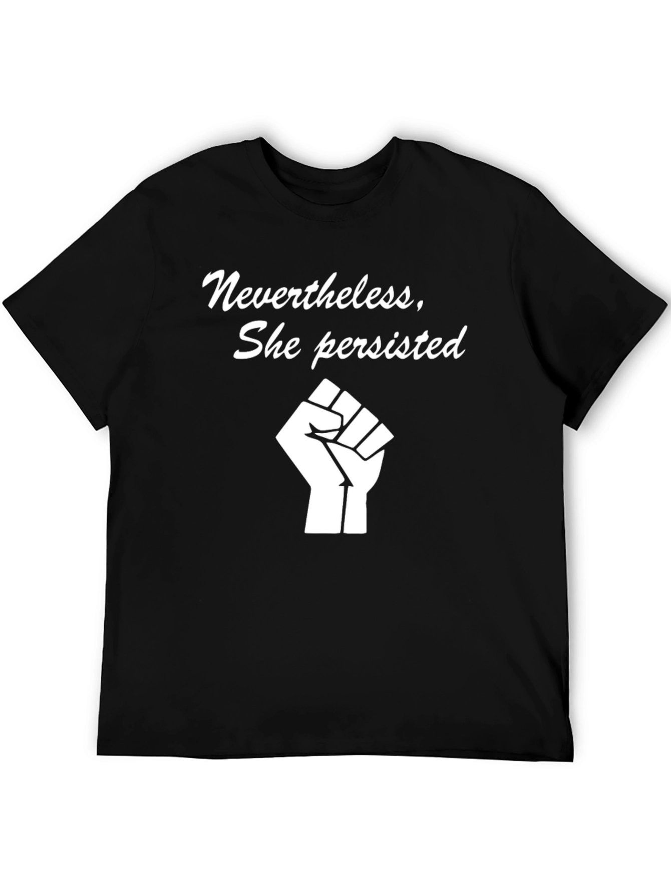 Black Nevertheless She Persisted T-Shirt view 5