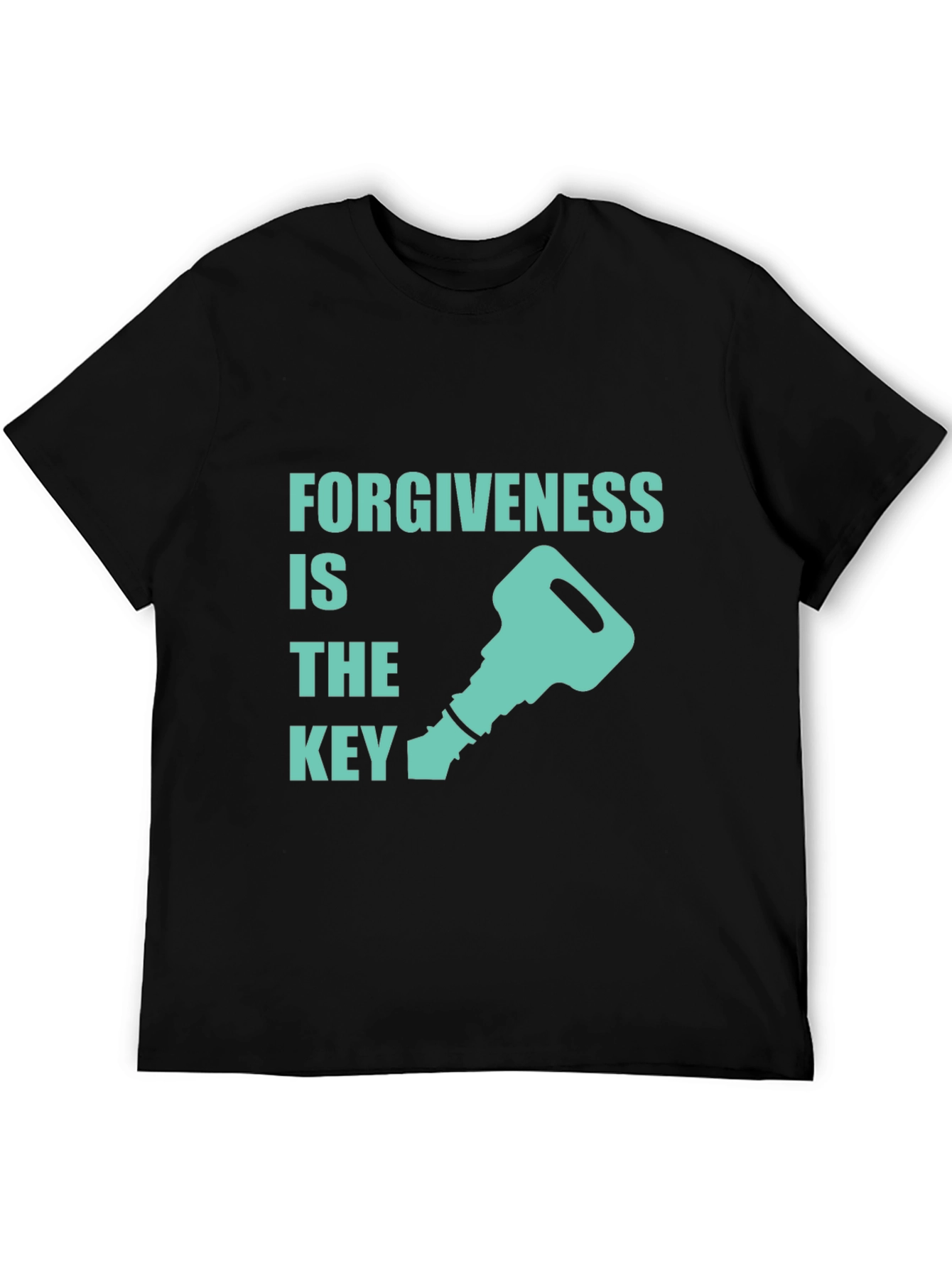 Black Forgiveness is the Key Graphic T-Shirt view 5