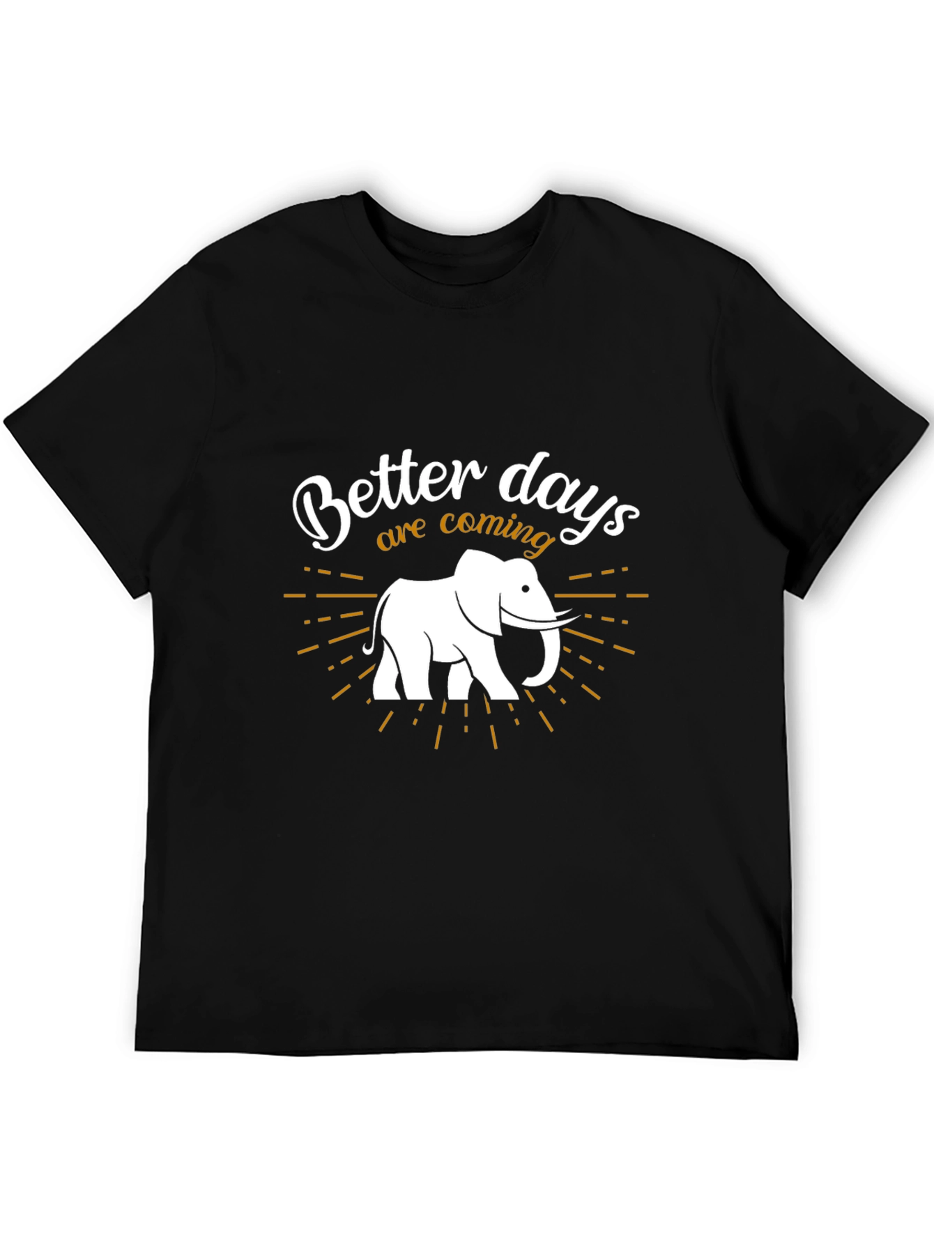 Black Better Days Elephant Graphic Tee - Stylish Comfort view 5